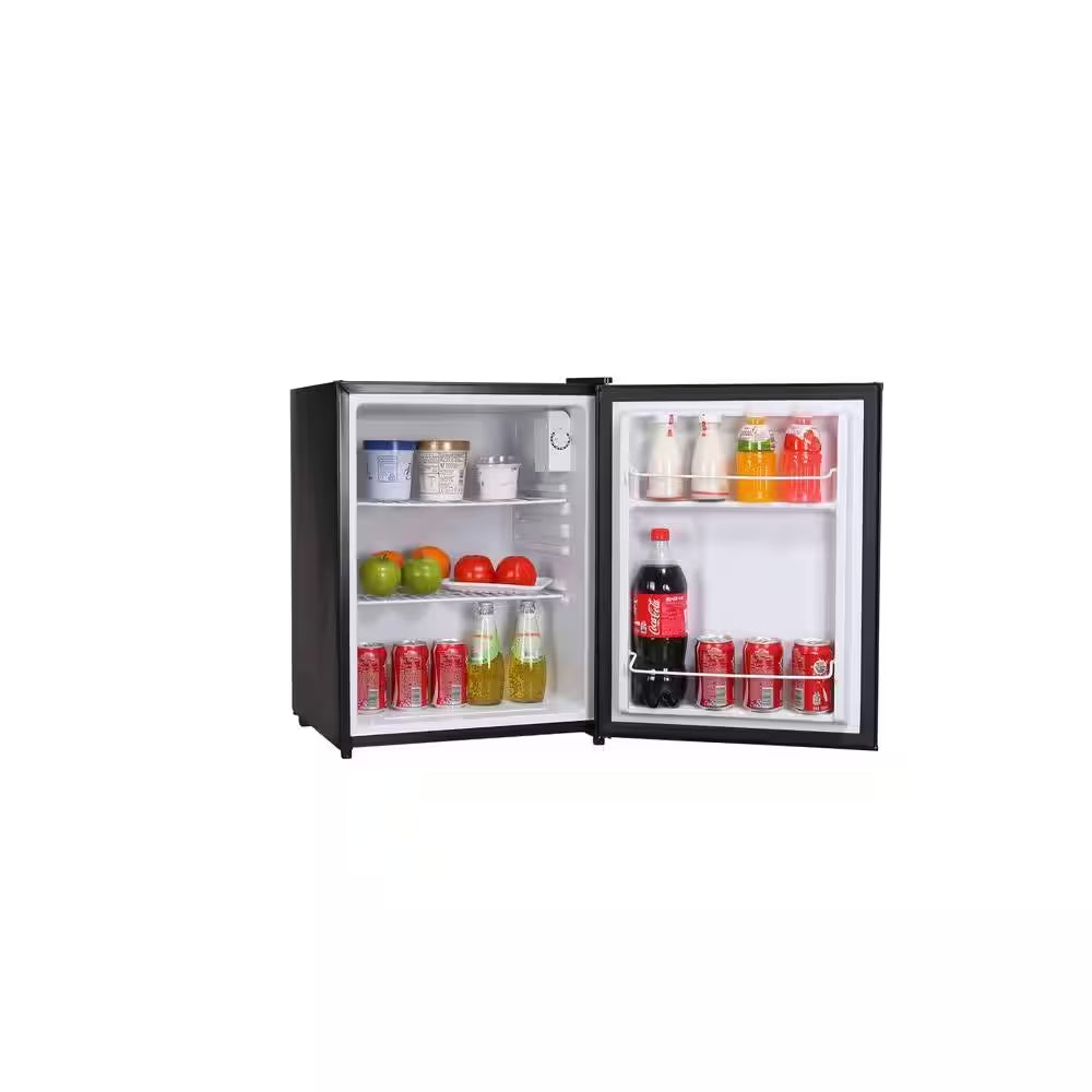 2.4 Cu. Ft. Mini Fridge in Black