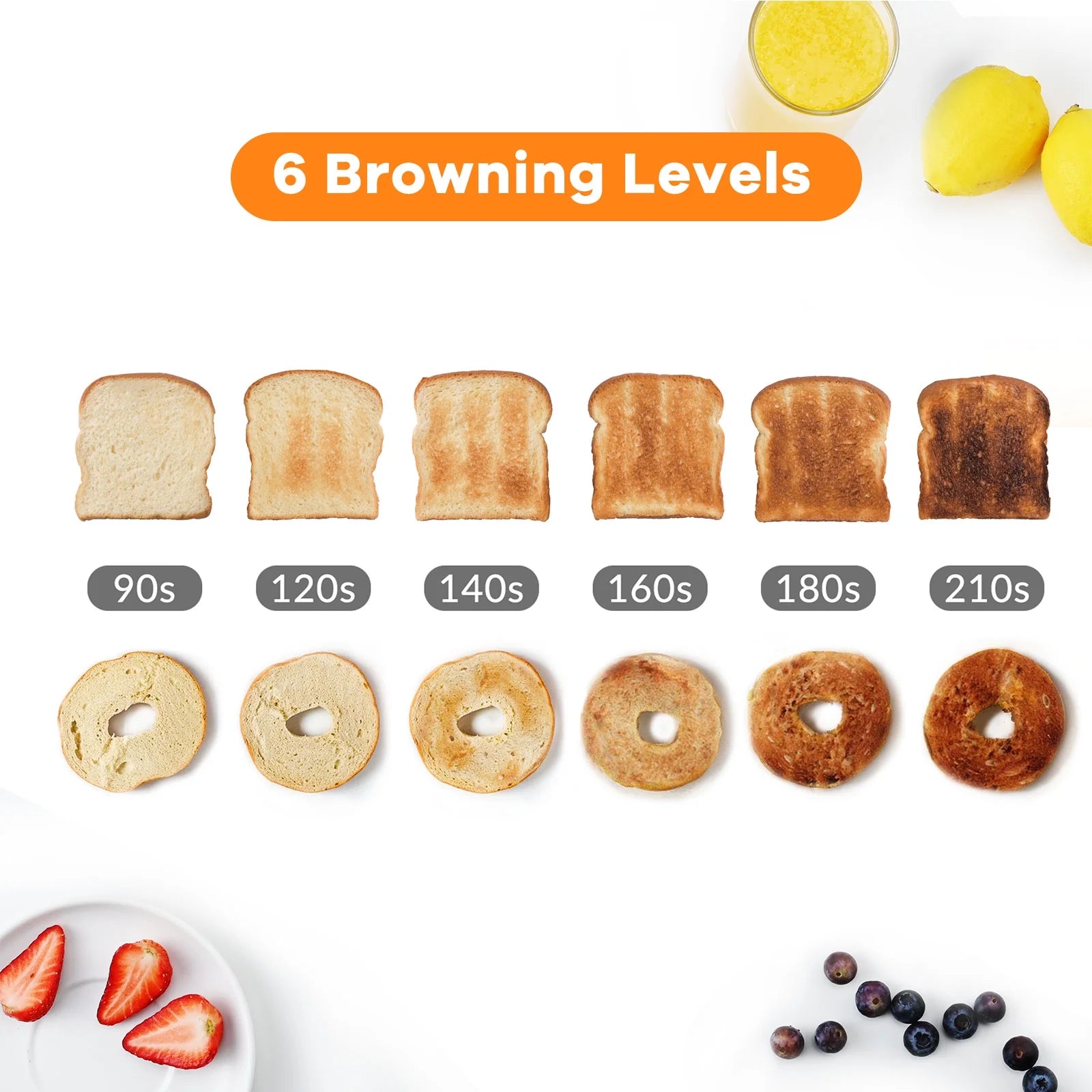 Stainless Steel 4-Slice Toaster with Countdown Timer and Crumb Tray - 1300 Watts, Sleek Silver Design