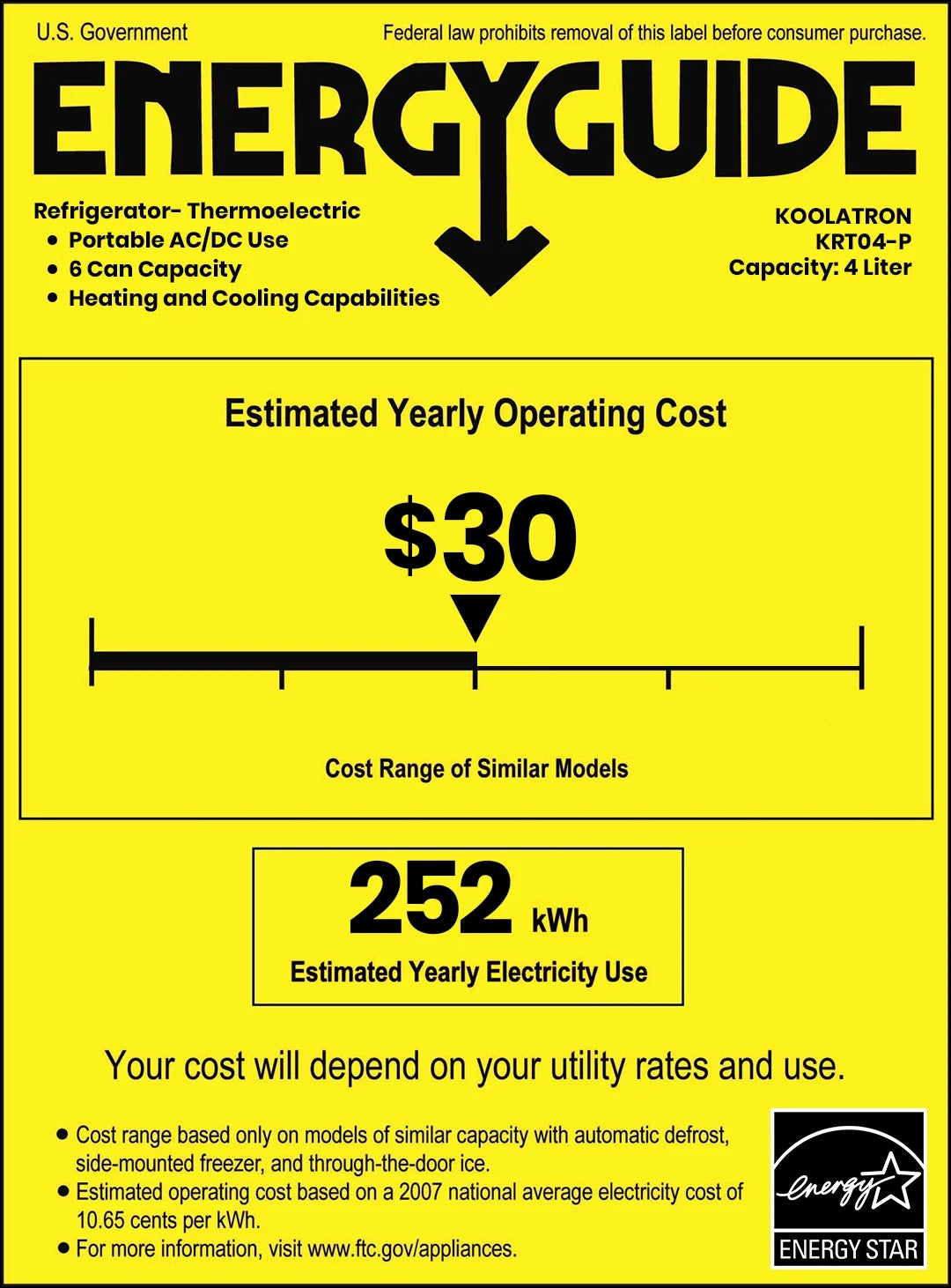 4L Retro Mini Fridge - Stylish Pink 12V DC & 110V Cooler for 6 Cans