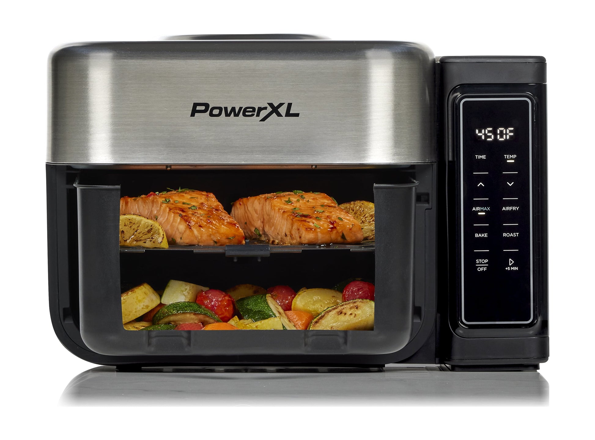 ™ 6.3 Quart AIRMAX™ Air Fryer Oven with 4 Pre-Sets, Two Tier Compact Design