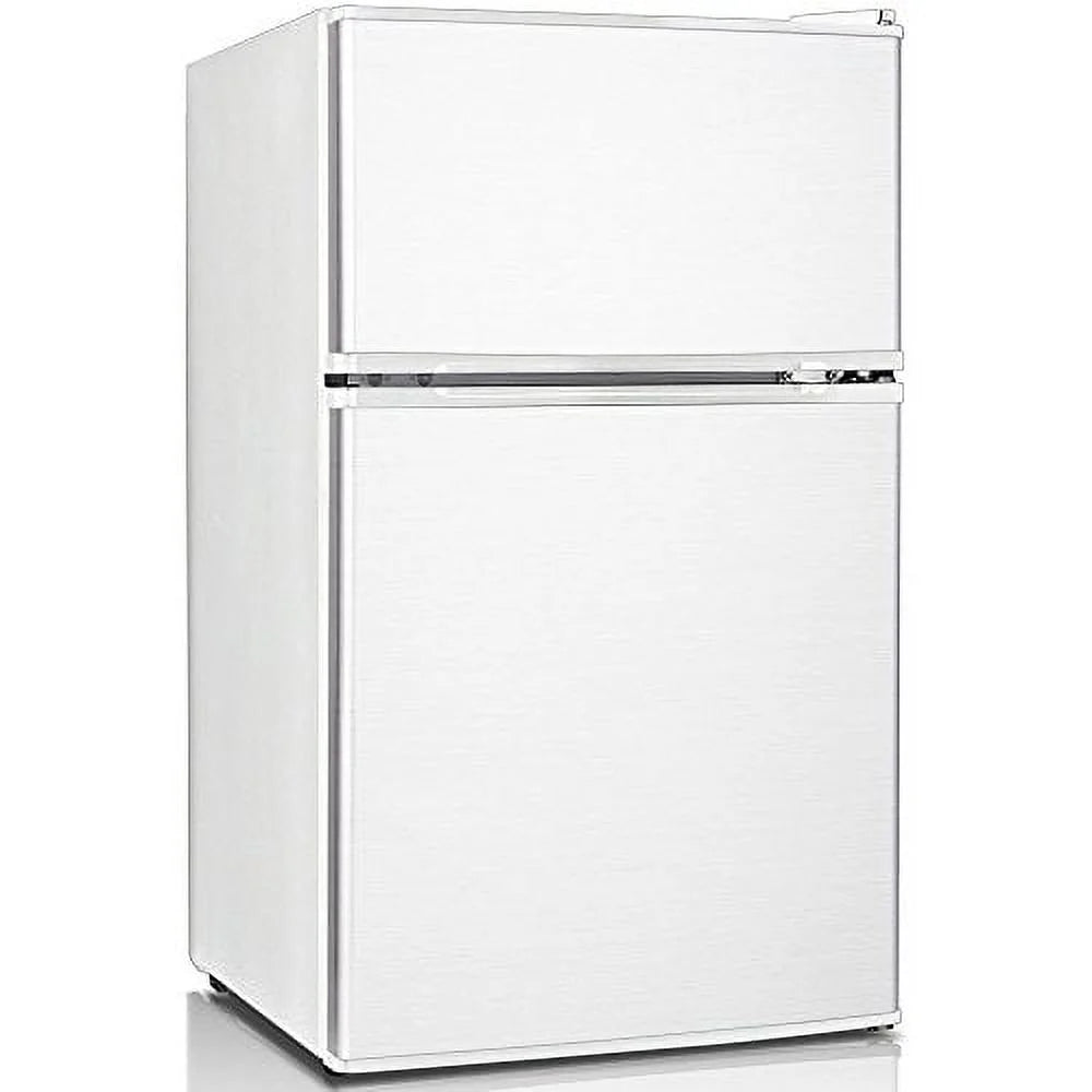 3.1 Cu. Ft. Compact Refrigerator/Freezer - White, Perfect for Small Spaces!
