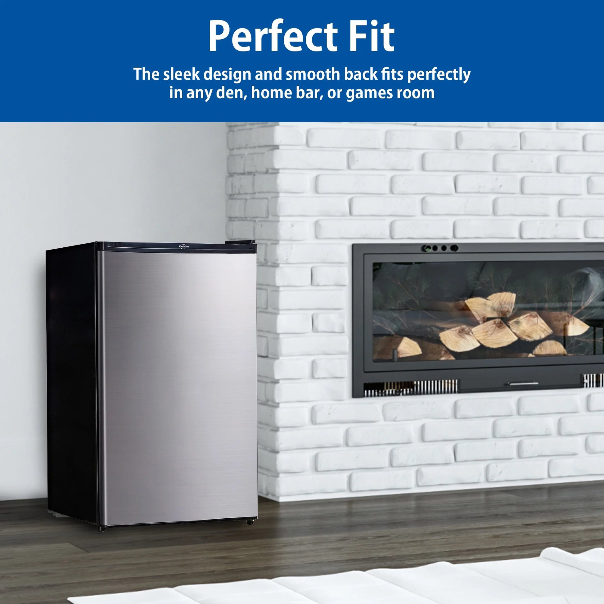 4.4 Cu Ft Stainless Steel Compact Fridge with Freezer - Perfect for Small Spaces!