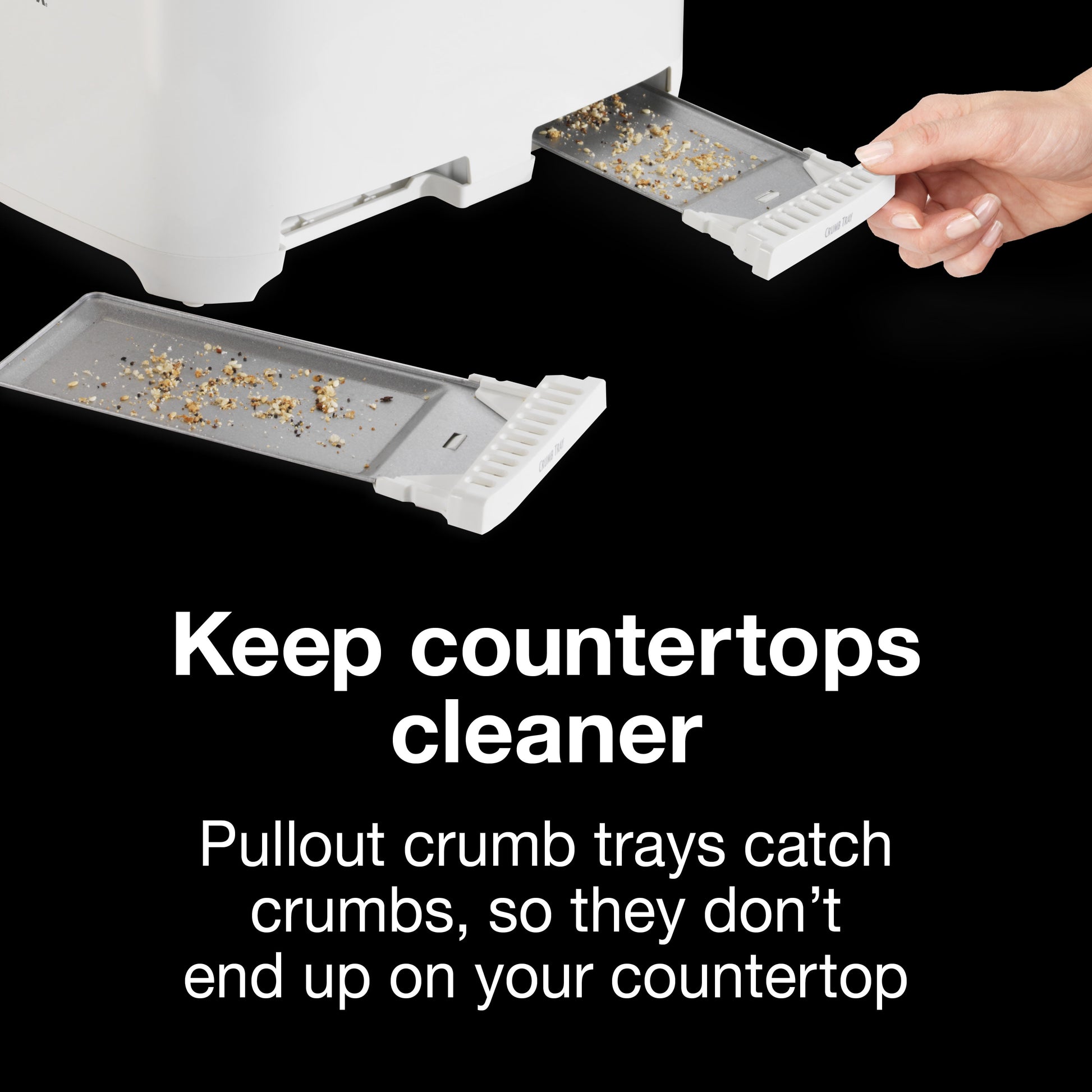 4 Slice Toaster, Wide-Slots, White 24214PS