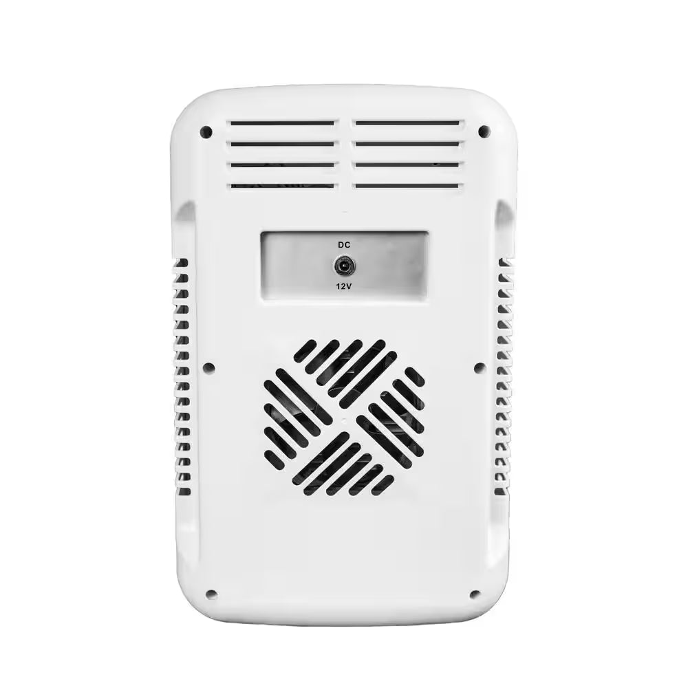 8.63 In. 0.26 Cu. Ft./7.4L Mini Refrigerator in White with Mirror and Light