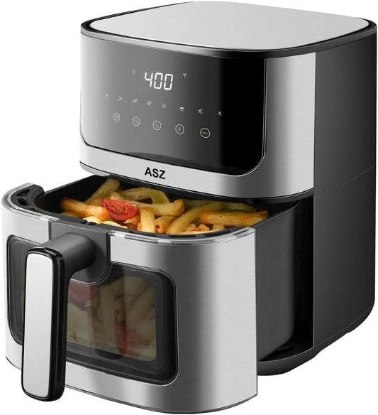 5Qt Digital Air Fryer with Viewing Window - 8 Cooking Presets, 1400W, Automatic Shutoff & Non-Stick Design