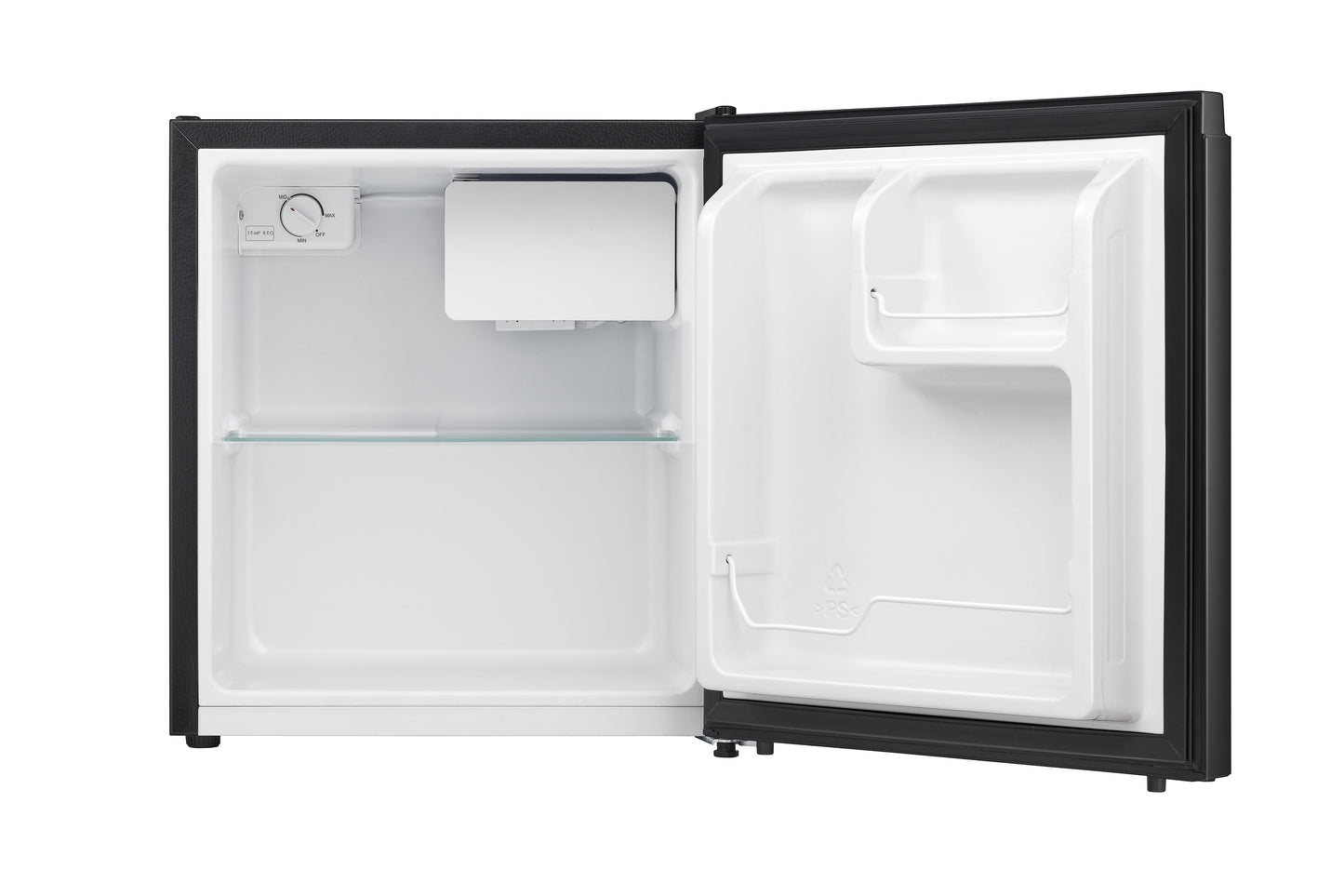 1.6 Cu Ft Energy Star Mini Fridge - Compact Black Design with 1 Year Warranty