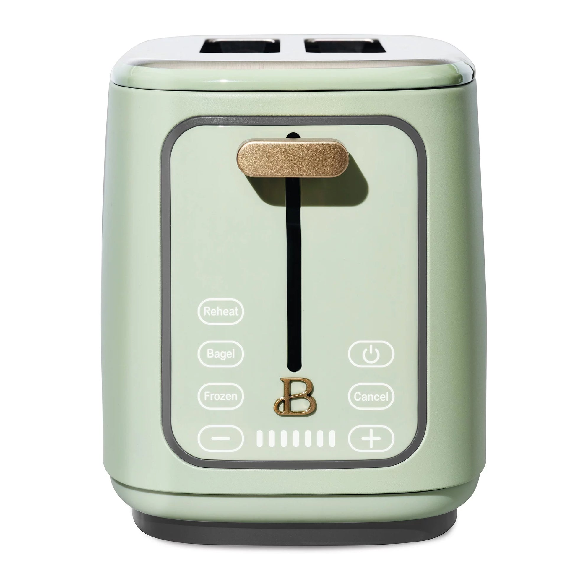 Drew Barrymore Sage Green Touch-Activated 2 Slice Toaster - Stylish & Functional Kitchen Essential