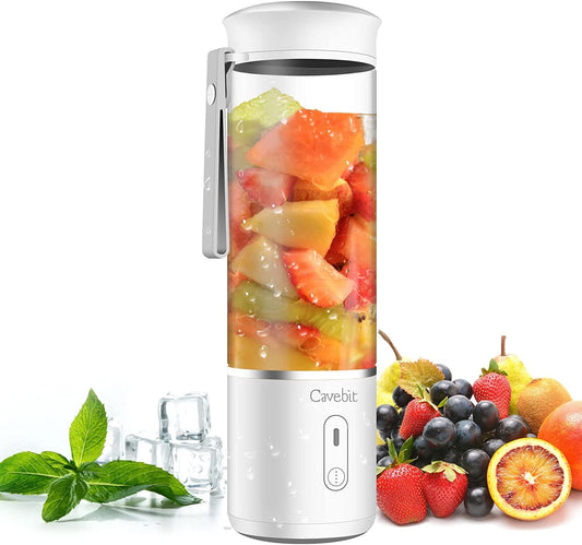Ultimate Portable Blender - 14oz Travel Smoothie Maker with USB Rechargeable, 6 Powerful 3D Blades for Perfect Shakes and Smoothies!