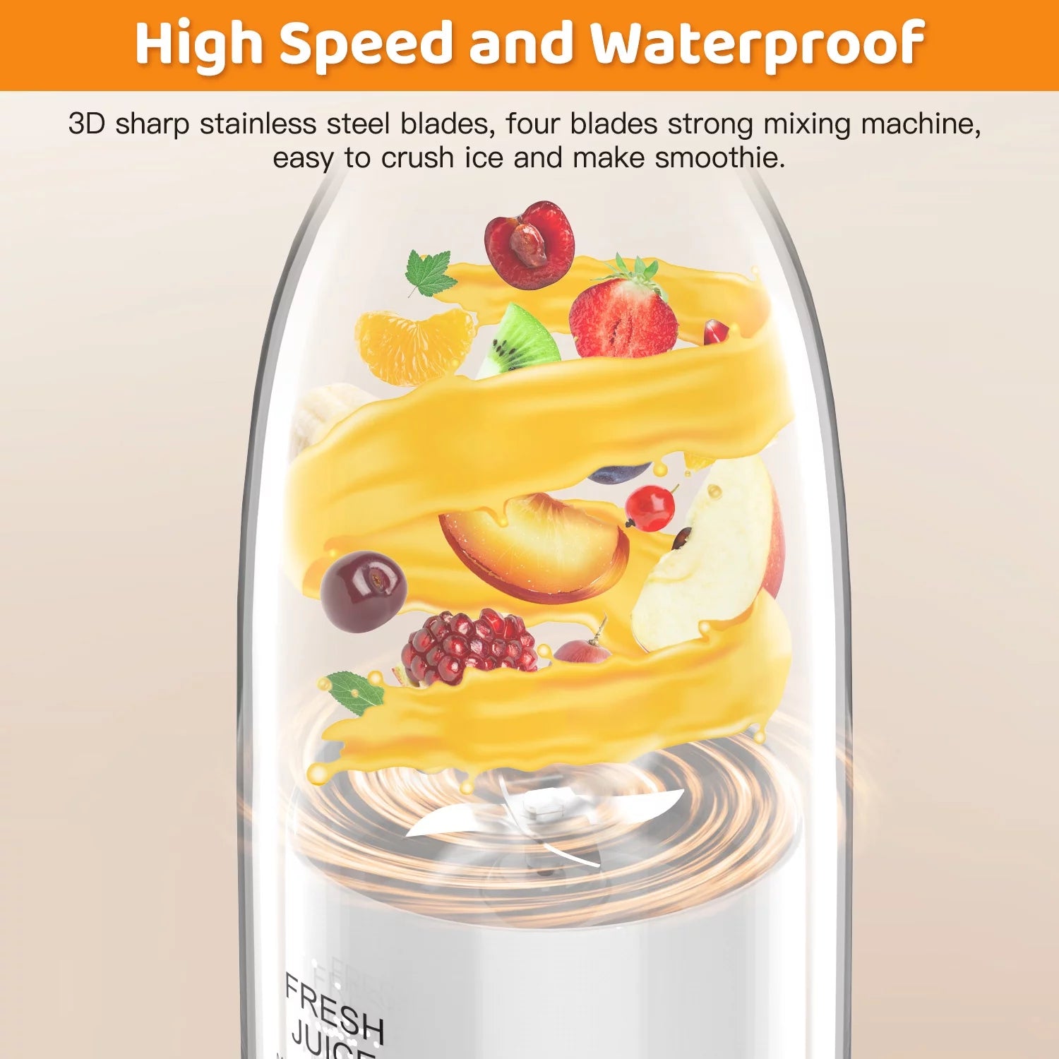 350ml Portable Electric Blender - Perfect for Smoothies and Shakes on the Go!