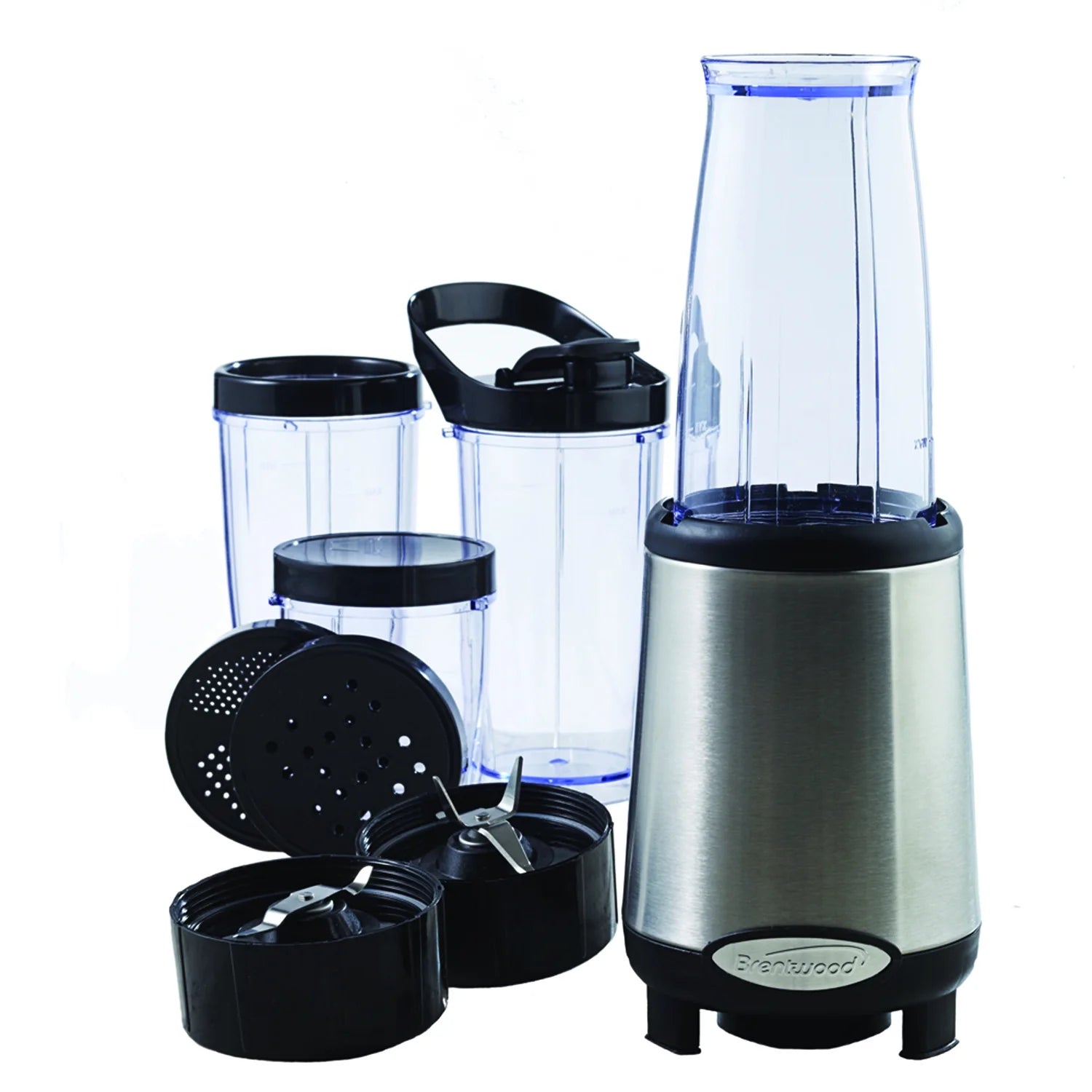 JB-199 Multi Pro Personal Blender 20-Piece Stainless Steel Set - Perfect for Smoothies and More!