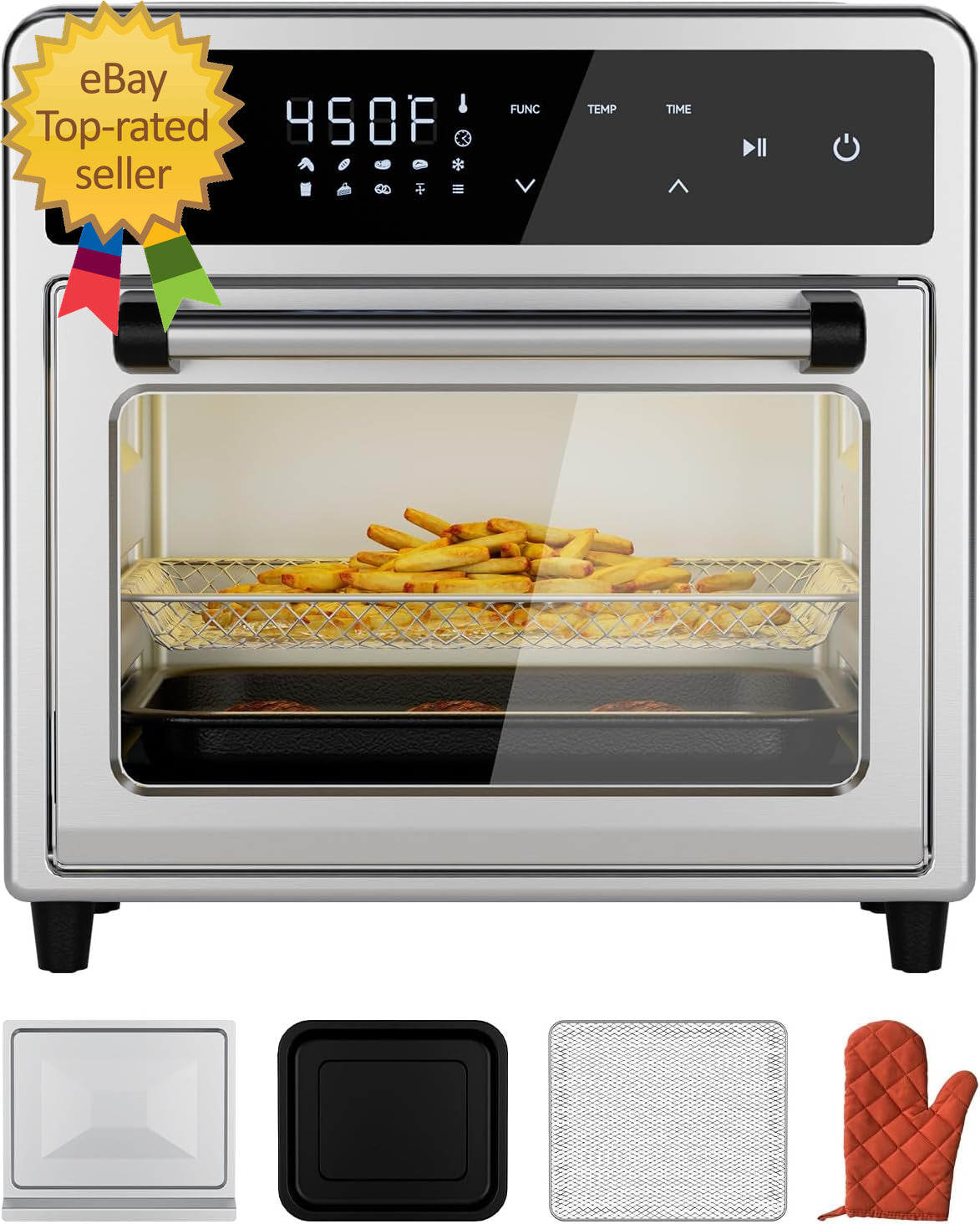 Air Fryer Toaster Oven Combo10-In-1 12.6QT Compact Countertop Oven,9 Touch