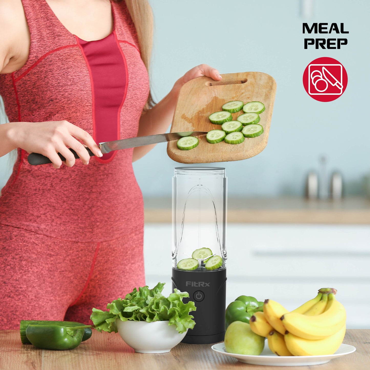 Rocket Portable Electric Smoothie Blender Bottle - Rechargeable 18oz Personal Blender in Sleek Black