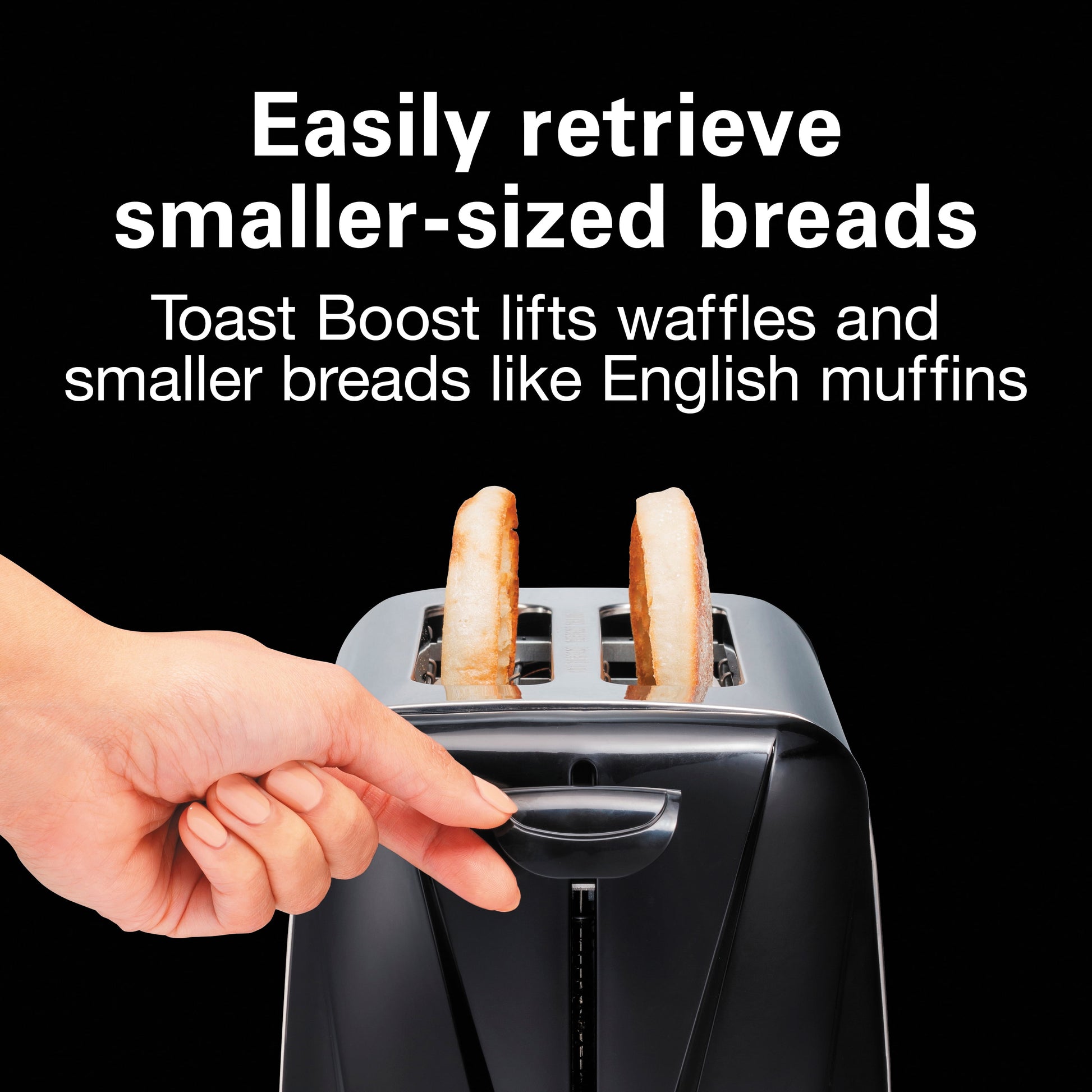 2 Slice Toaster, Built-In Cord Wrap, 7 Toast Shades, Auto Shutoff, Cancel Button, Silver and Black