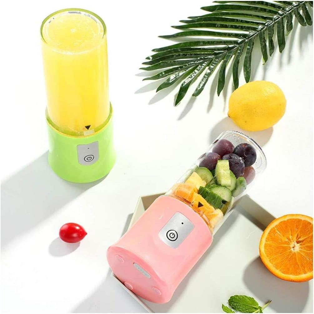 Upgrade Your Smoothie Game: Portable USB Rechargeable Blender with 6 Blades - Perfect for On-the-Go Juices and Smoothies! Ideal Christmas Gift!
