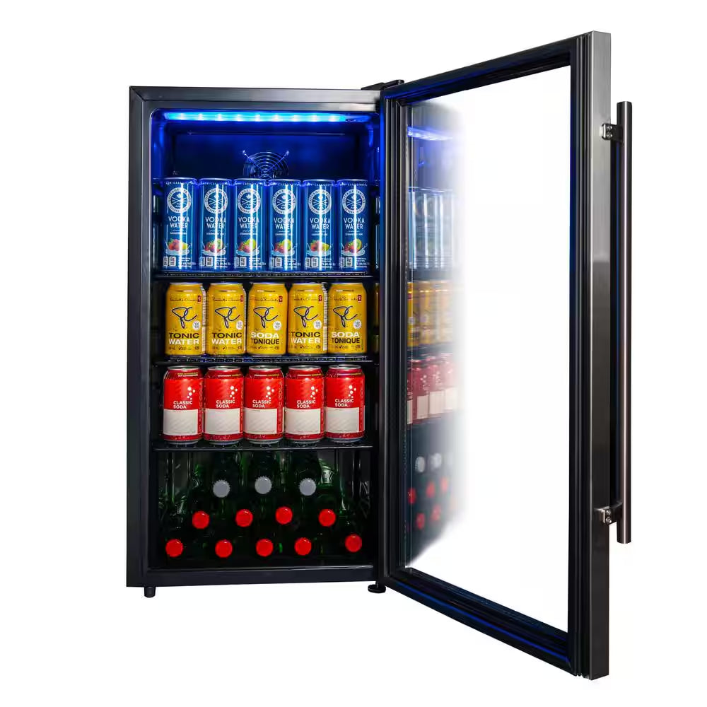 Designer 17.5 In. Wide 117-Can Free-Standing Beverage Cooler