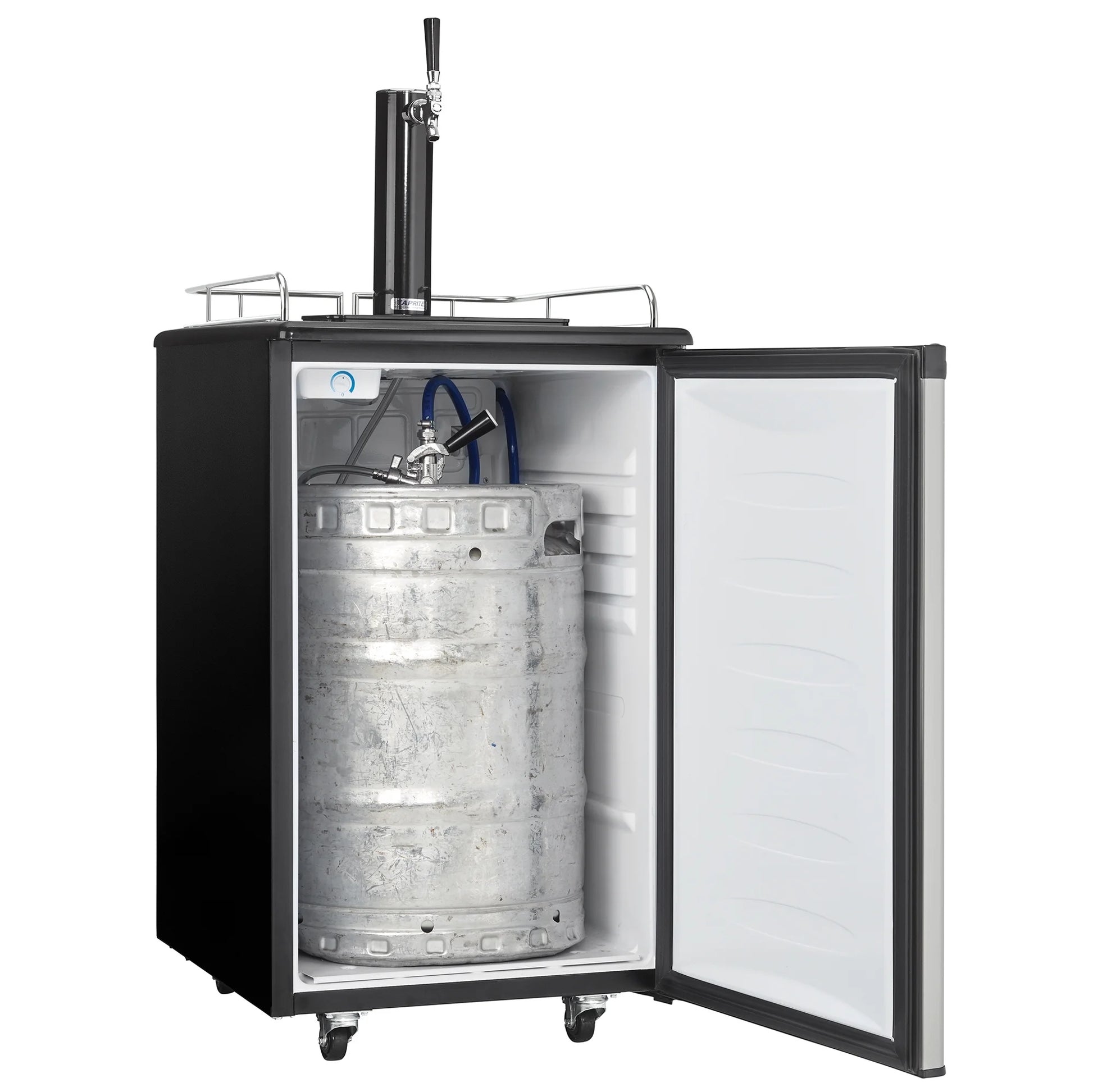 5.4 Cu. Ft. Stainless Steel Single Tap Keg Cooler - Perfect for Home Entertaining!