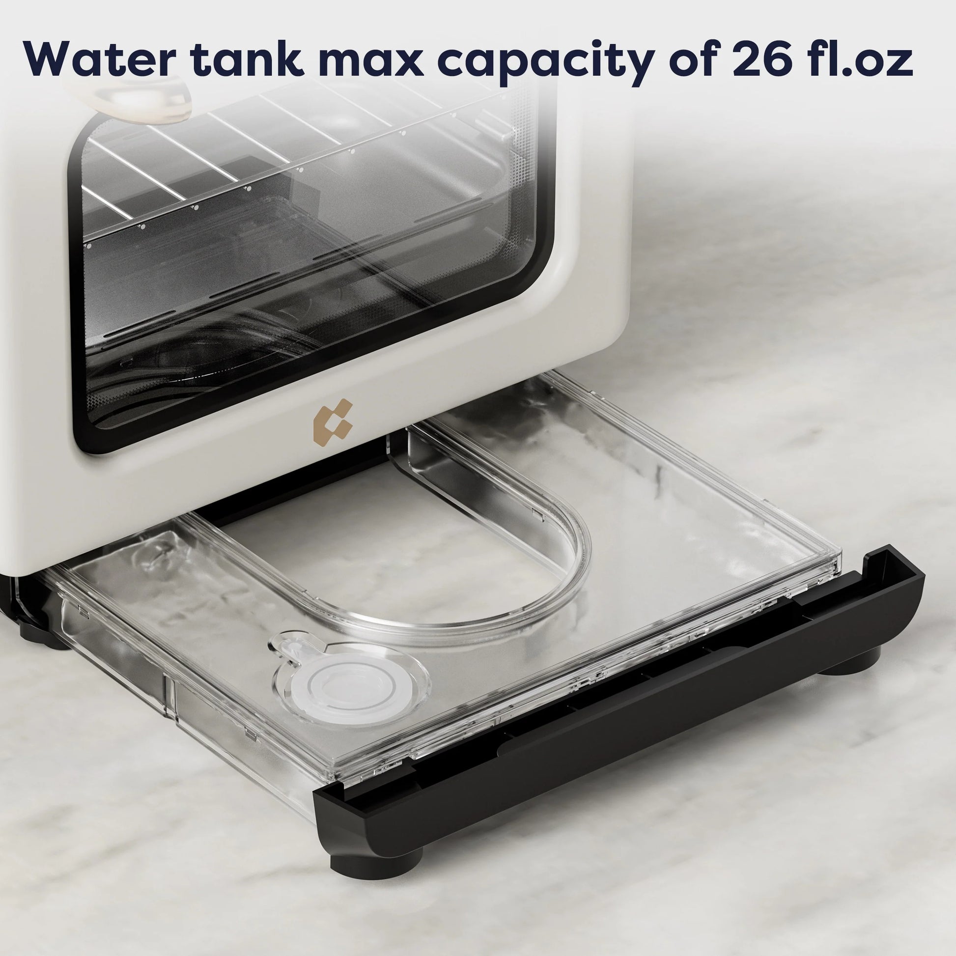 Ciarra Nosh Oven | 8-In-1 Steam Oven with Air Fryer | Ivory Mist