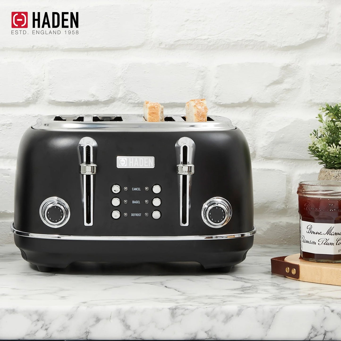 Powerful 1500W 4-Slot Toaster - TOSTR SS BLK (Single Pack)