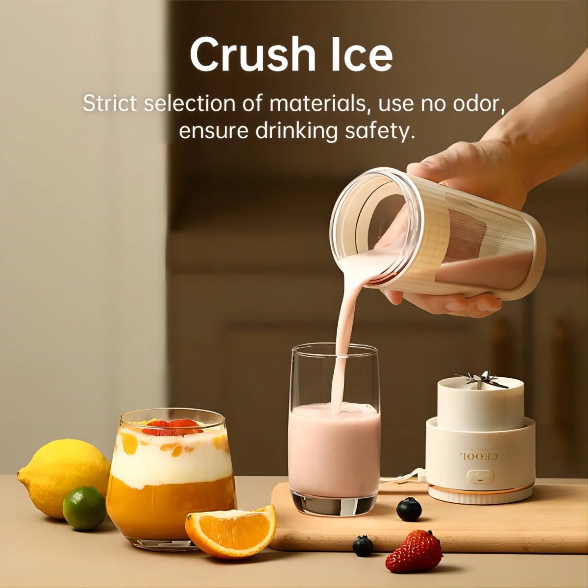 Portable Blender - Your Ultimate Ice and Frozen Fruit Smoothie Maker!