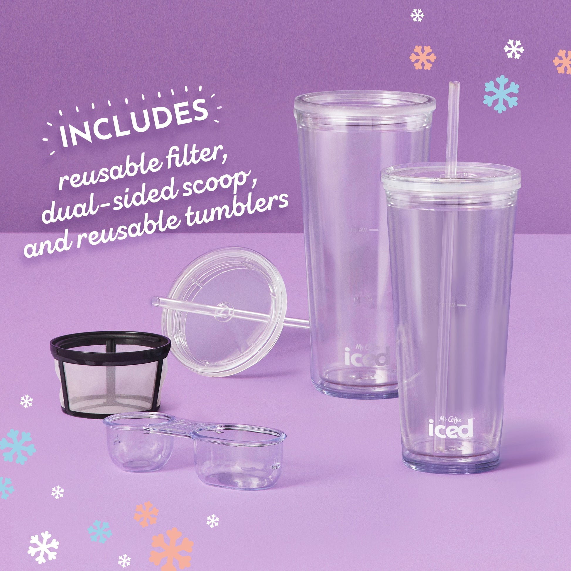 ® Single-Serve Frappe™ Maker - Brew Iced & Hot Coffee with Blender & 2 To-Go Tumblers!