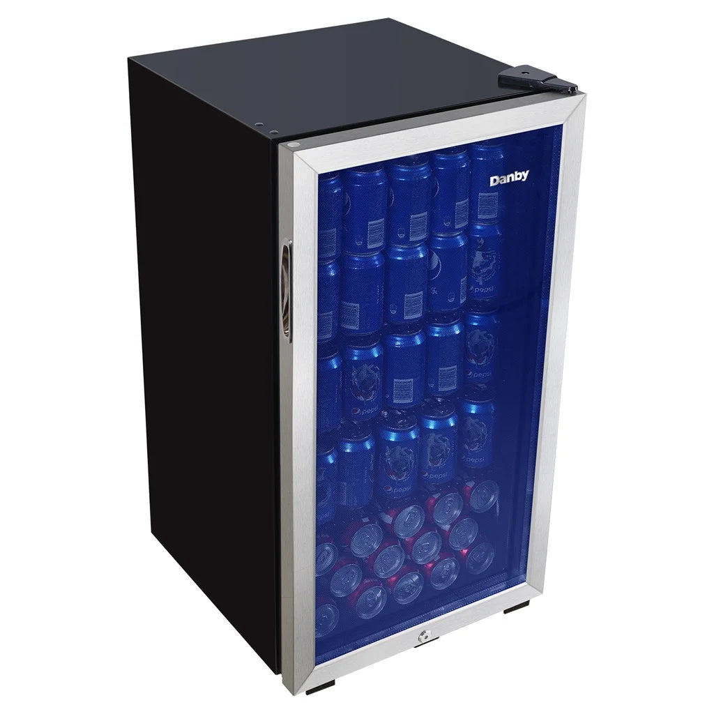 3.1 Cu. Ft. Stainless Steel Free-Standing Beverage Center - Perfect for Any Space!