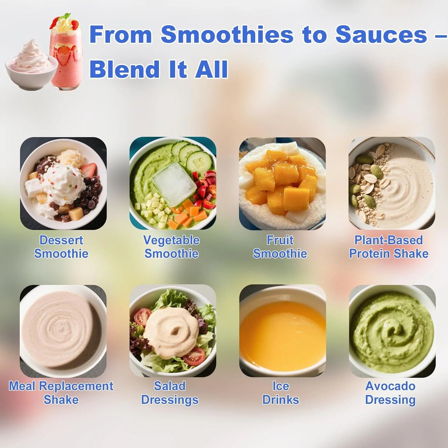 Portable Blender - Rechargeable 20Oz Shaker Bottle for Smoothies and Shakes, Perfect for On-the-Go!