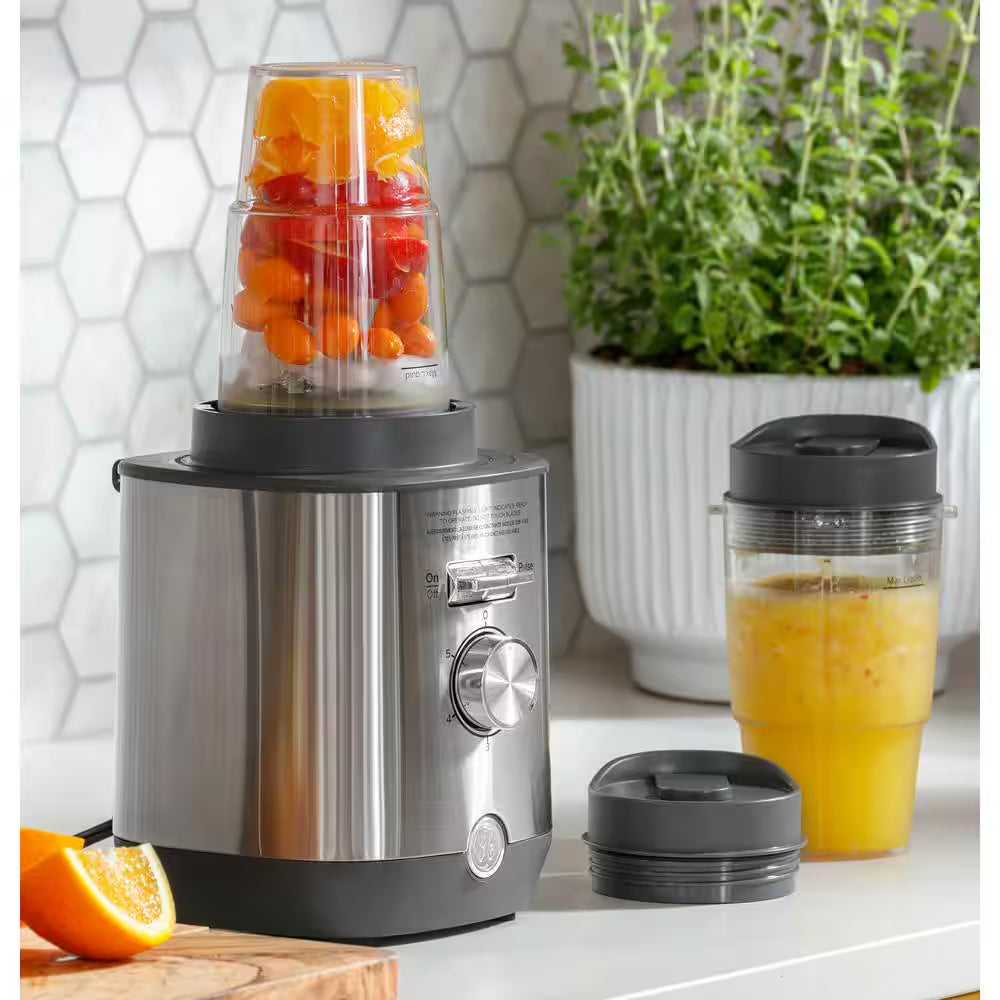 64-Oz. 5-Speed Stainless Steel Blender with Personal Blender Cups