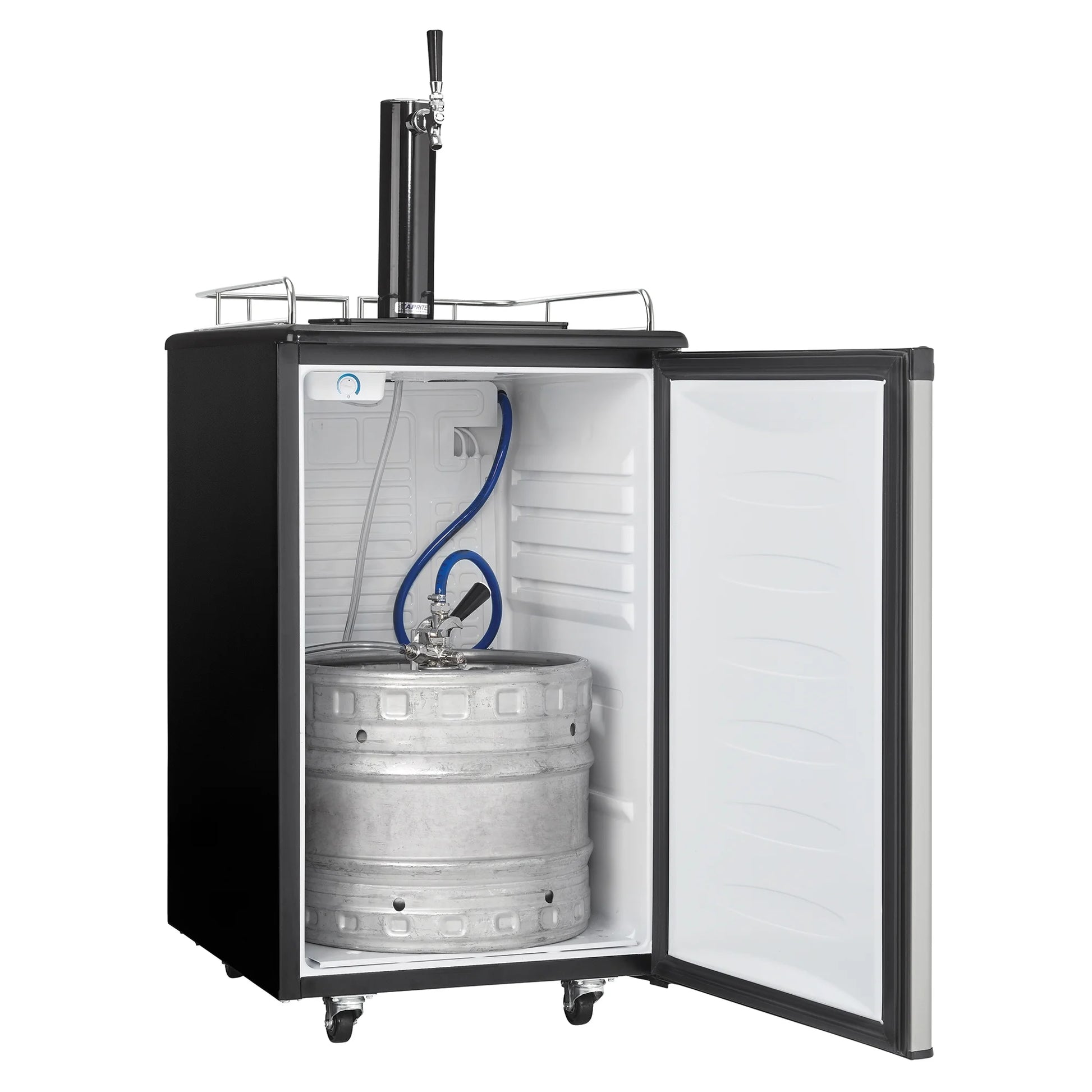 5.4 Cu. Ft. Stainless Steel Single Tap Keg Cooler - Perfect for Home Entertaining!