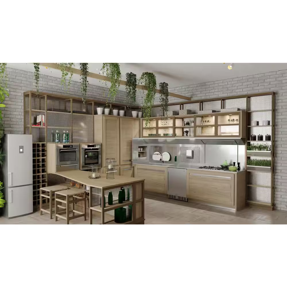 23.4 In. Stainless Steel, Solid-Door Built-In Mini Fridge without Freezer, 5 Cu. Ft.