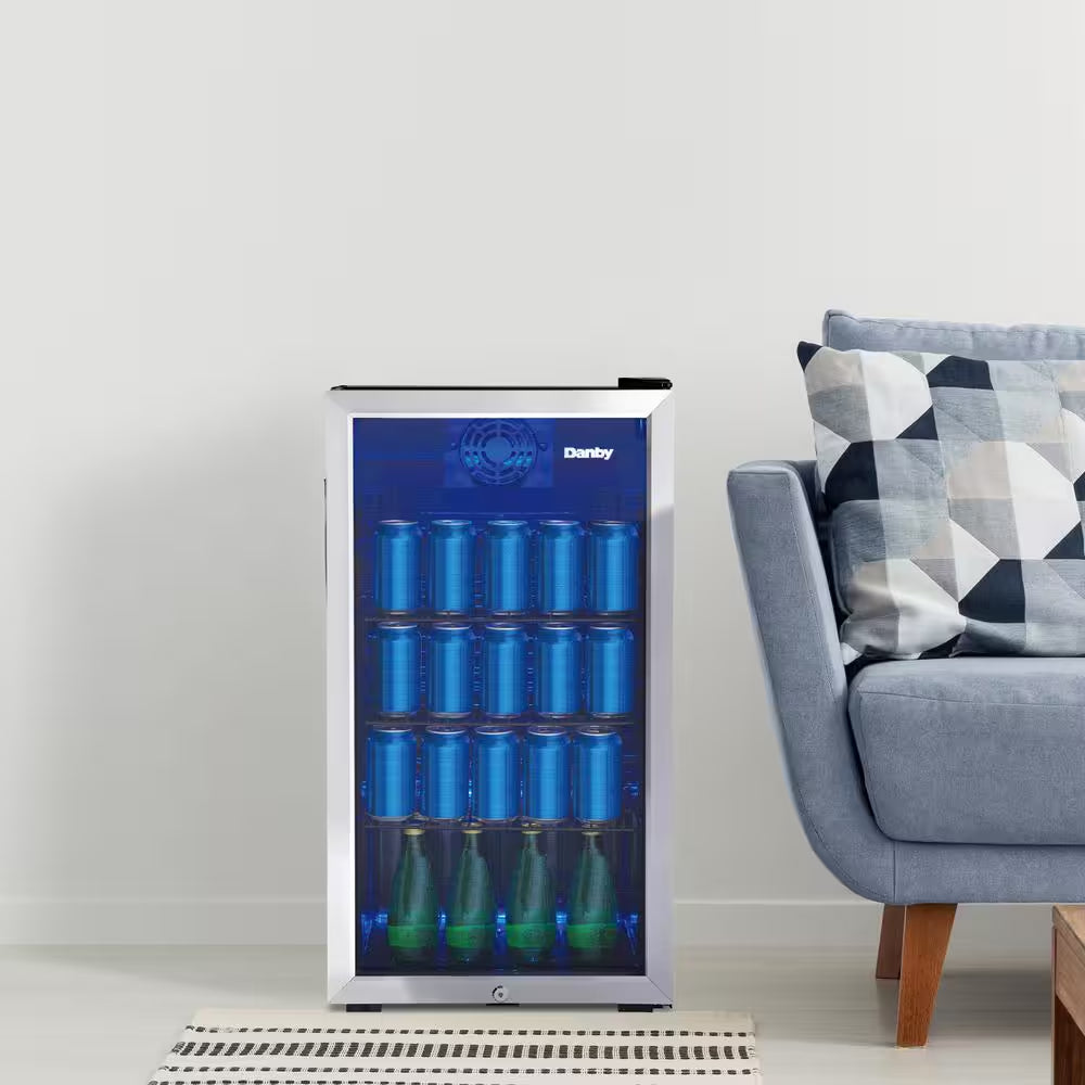 3.1 Cu. Ft. 17.5 In. 117-Can Free-Standing Beverage Cooler