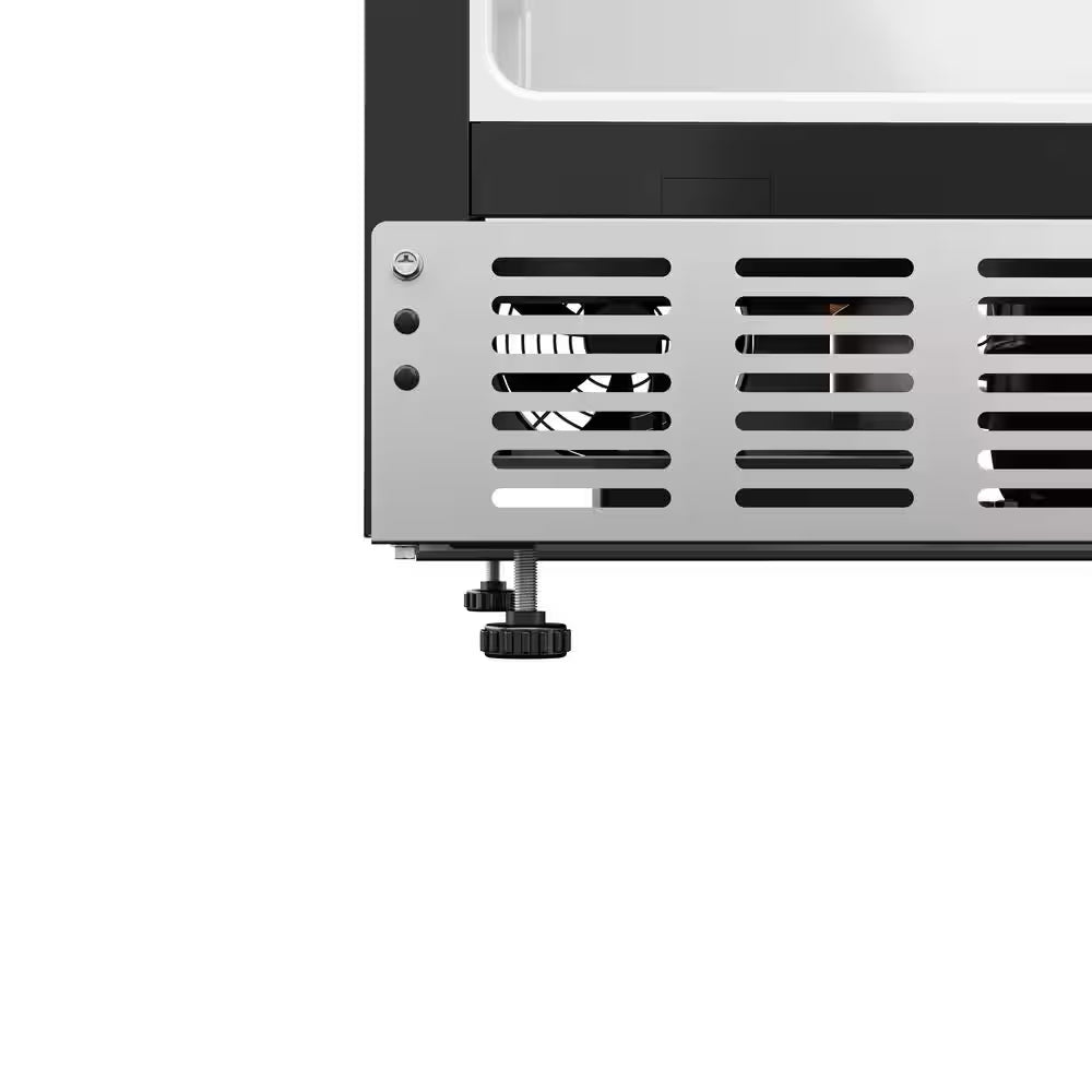 23.4 In. Stainless Steel, Solid-Door Built-In Mini Fridge without Freezer, 5 Cu. Ft.