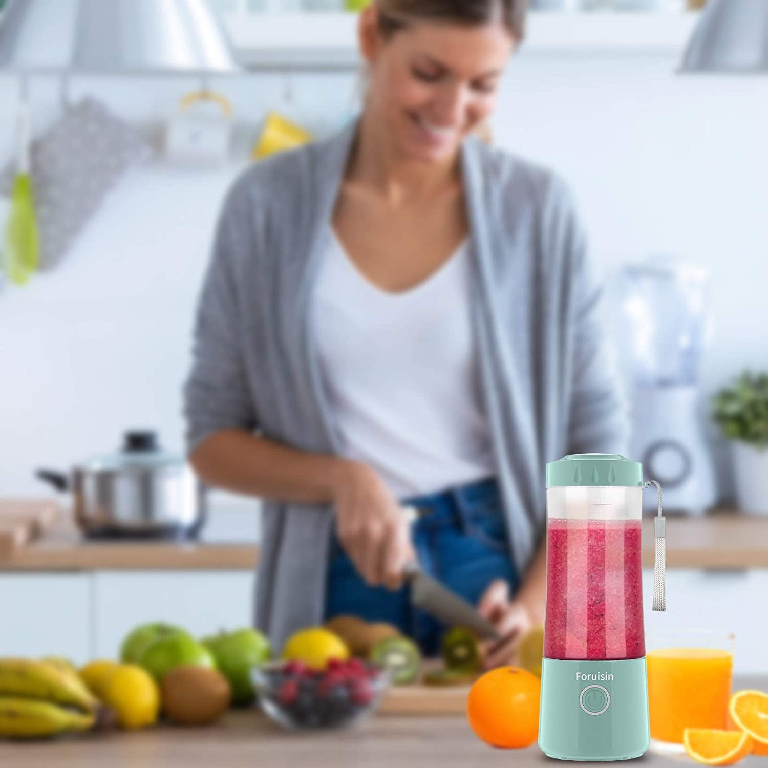 USB Rechargeable Personal Blender - Mini Smoothie Maker for Quick Shakes and Smoothies