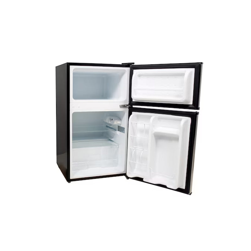 3.1-Cu Ft Mini Fridge with Freezer ( Stainless Steel ) Garage Ready ENERGY STAR