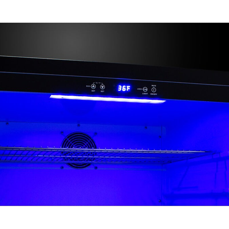 4.98-Cu Ft Built-In Mini Fridge ( Stainless Steel Door and Black Cabinet ) Garage Ready