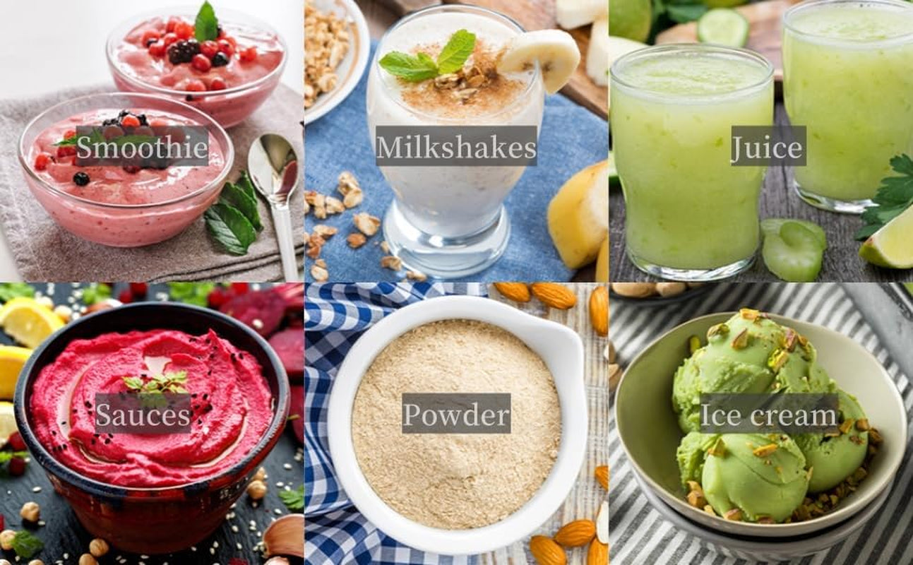 1800W High-Speed Power Blender - 52Oz Countertop Blender for Smoothies & Shakes, Easy to Clean, K98C, Sleek Black Design