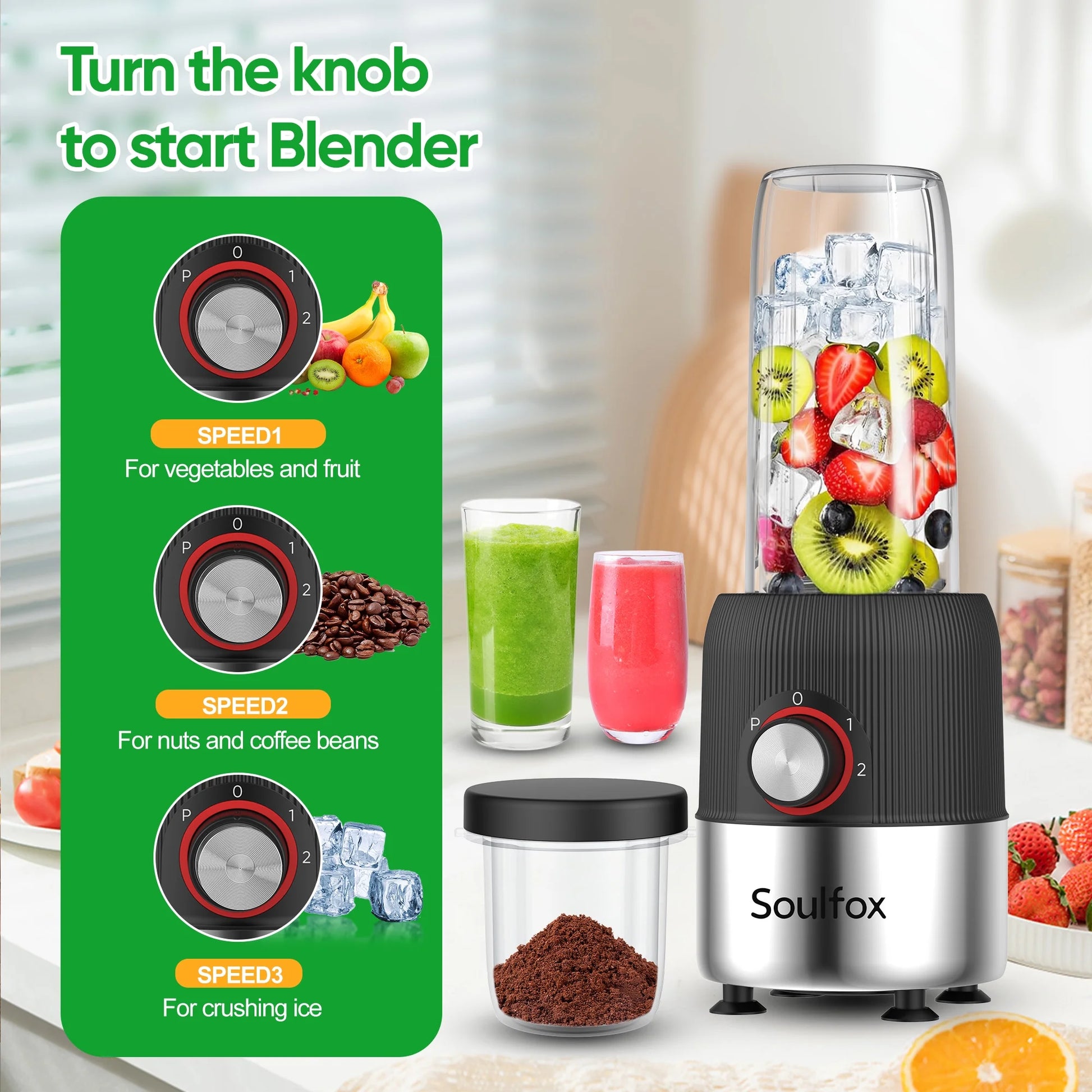 Portable Electric Mini Blender - Matte Black, Fast & Multifunctional Juice Mixer for On-the-Go Freshness
