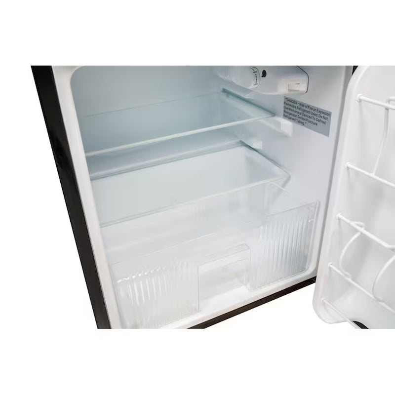 3.1-Cu Ft Mini Fridge with Freezer ( Stainless Steel ) Garage Ready ENERGY STAR