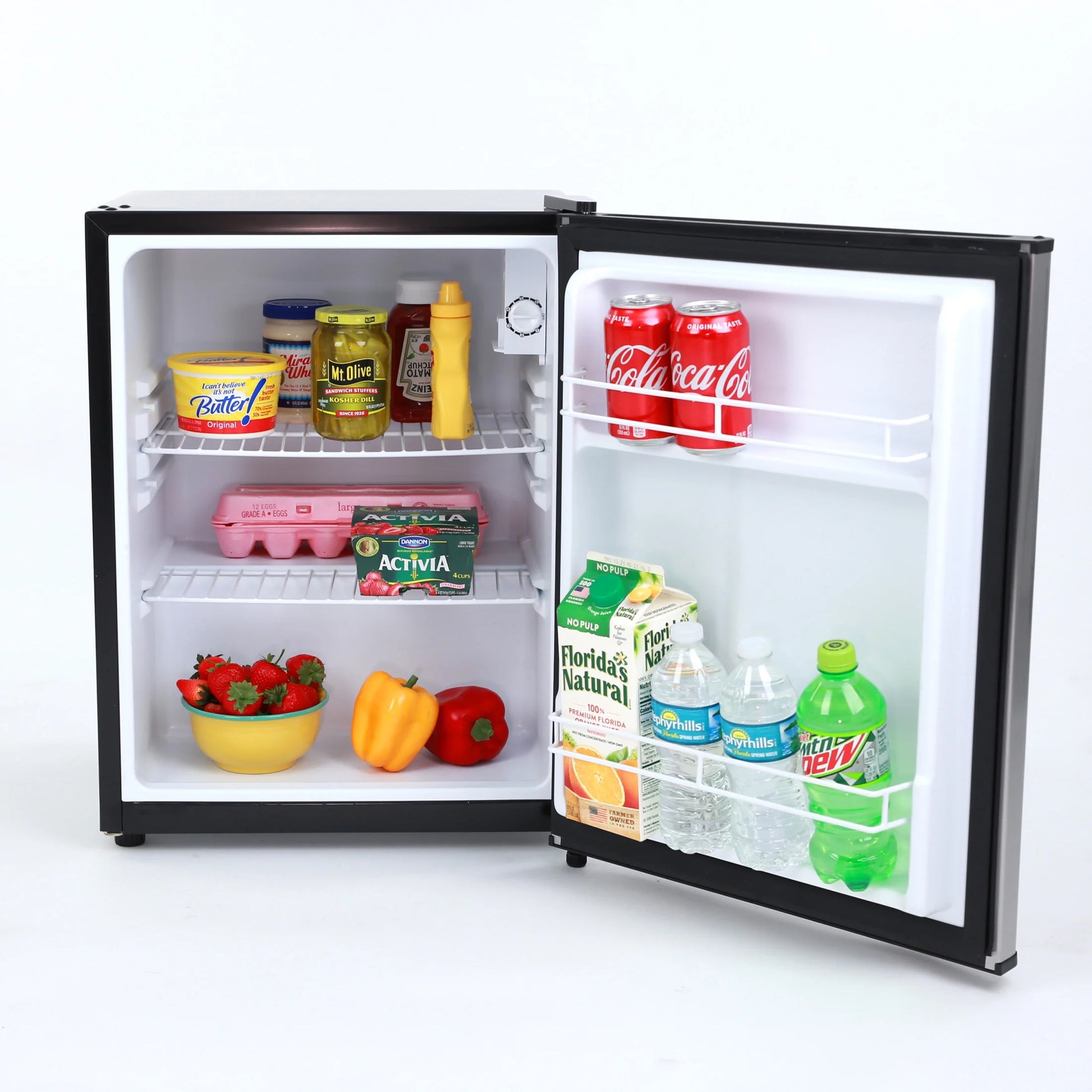2.4 Cu. Ft. Stainless Steel Compact Refrigerator - Perfect for Small Spaces!
