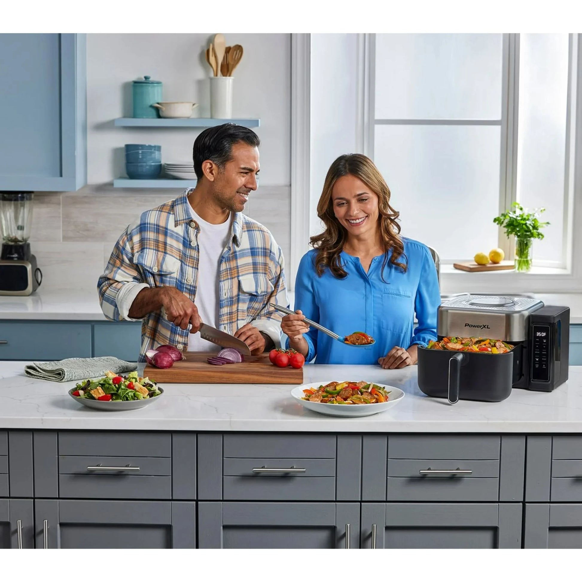 ™ 6.3 Quart AIRMAX™ Air Fryer Oven with 4 Pre-Sets, Two Tier Compact Design