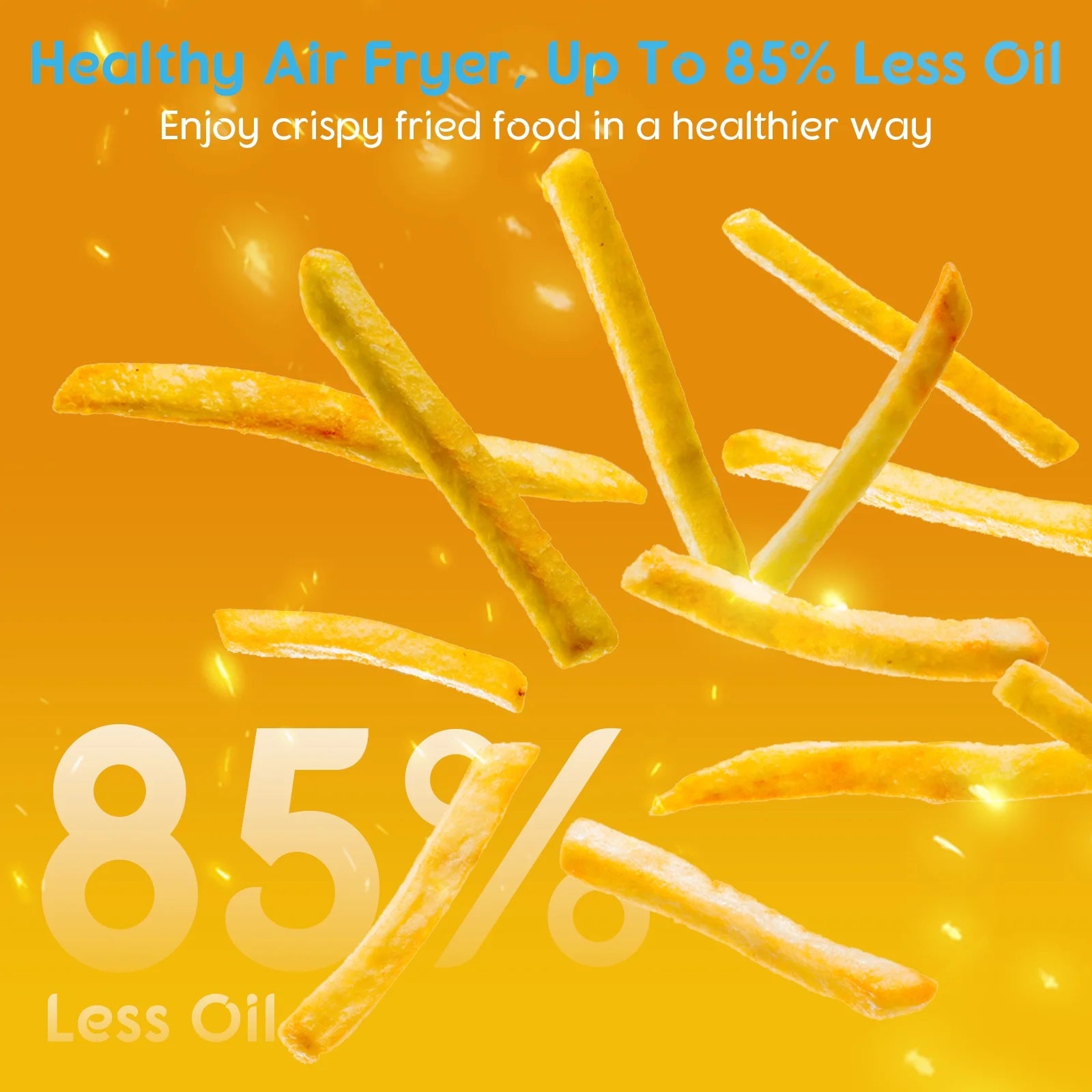 26QT Stainless Steel Air Fryer Oven with Rotisserie 1800W Air Fryer Toaster Oven,10 in 1 Countertop Oven