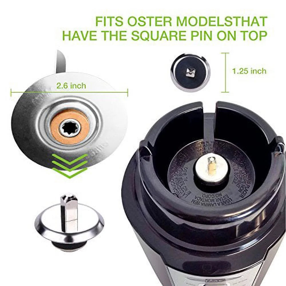 Upgrade Your Oster Blender with a 6-Piece Round Glass Jar Replacement Kit - 1.25 Liter Capacity!