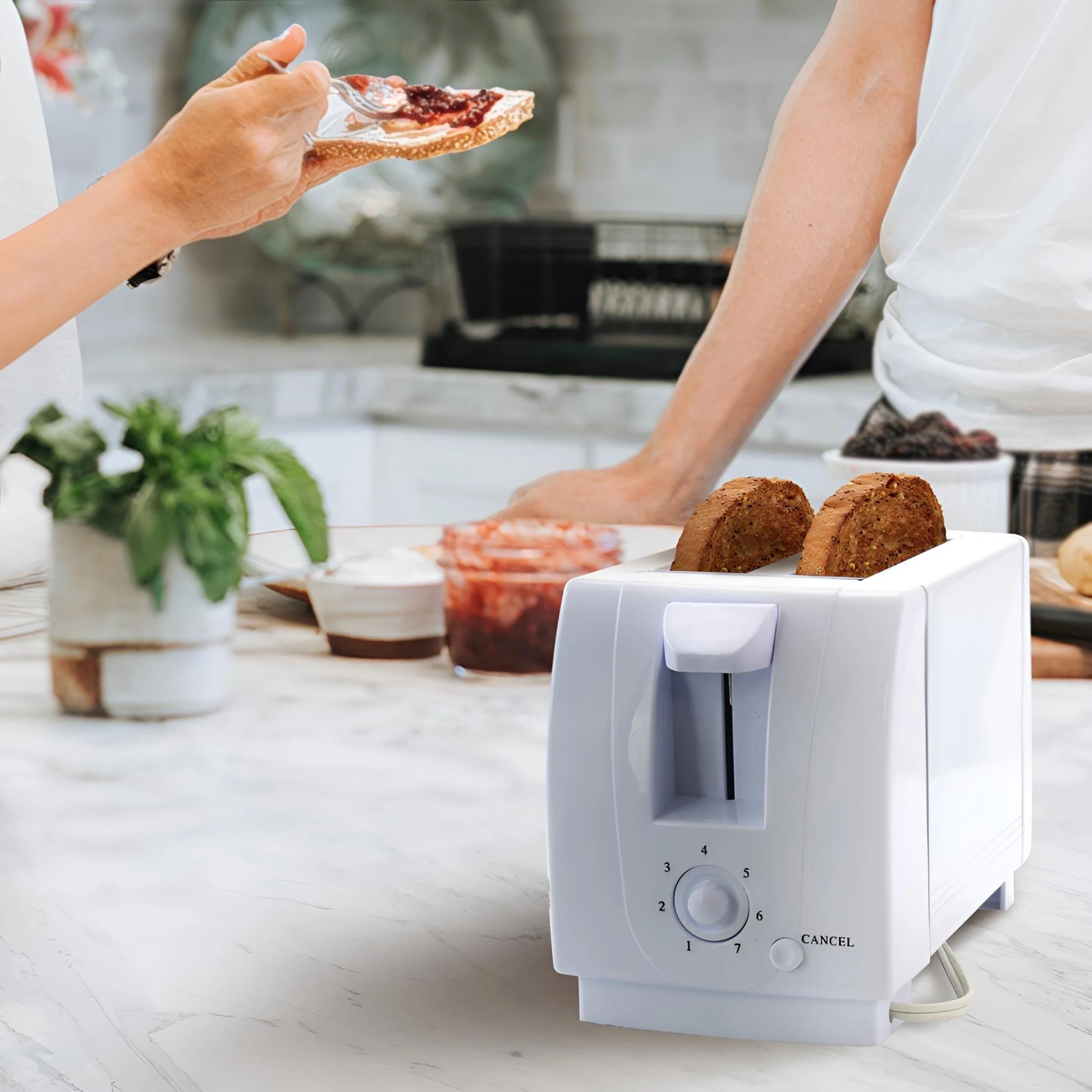 Deluxe Two-Slice Toaster - Perfectly Toasted Every Time!