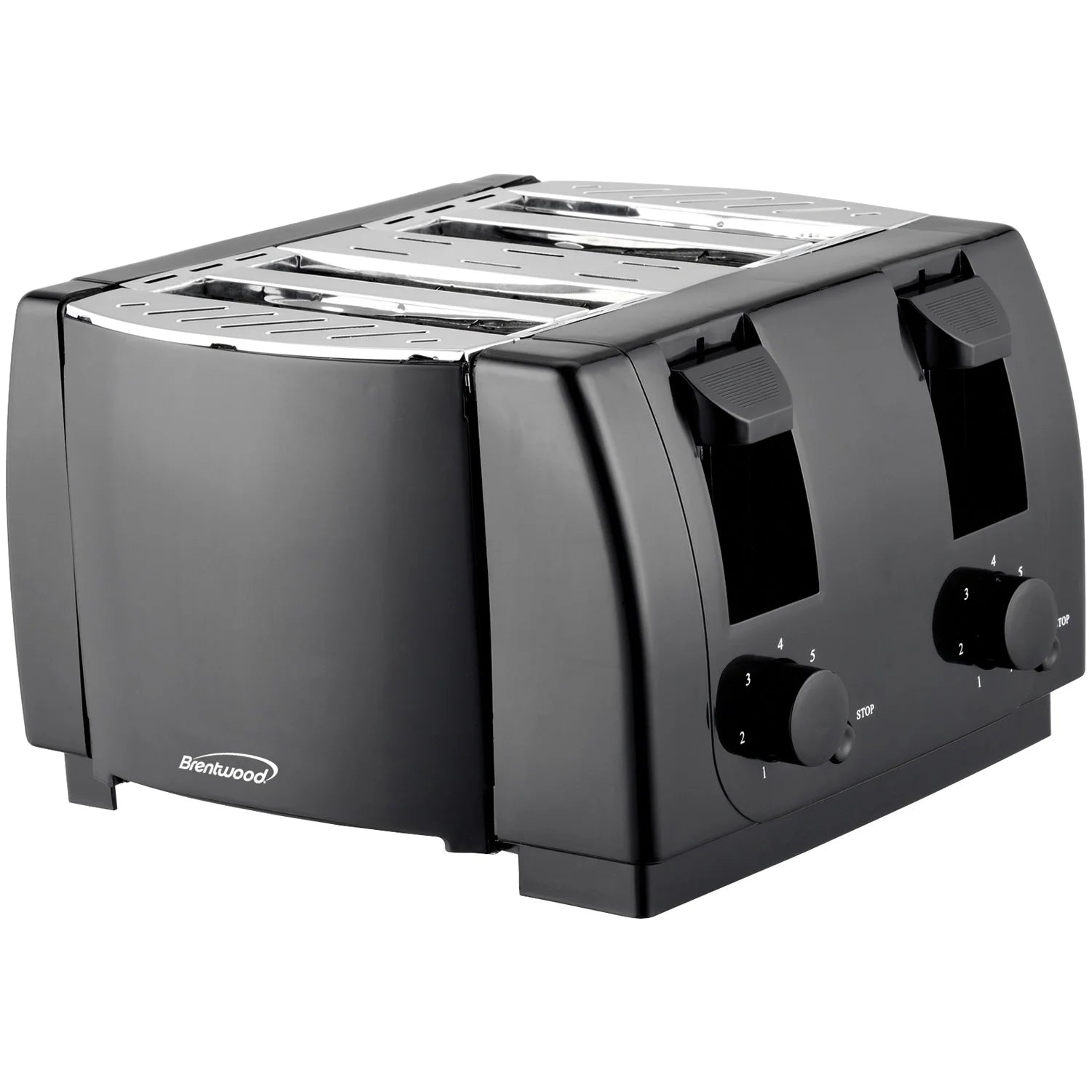 TS-285 Cool Touch 4-Slice Toaster in Sleek Black - Perfect for Family Breakfasts!