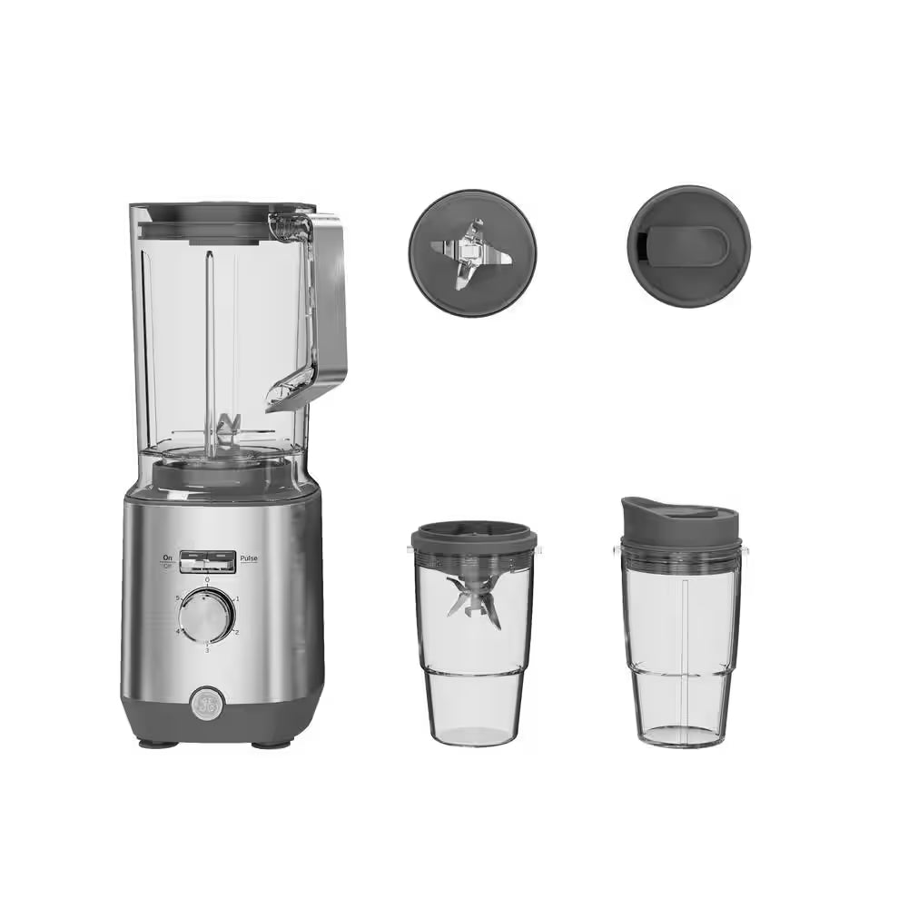 64-Oz. 5-Speed Stainless Steel Blender with Personal Blender Cups