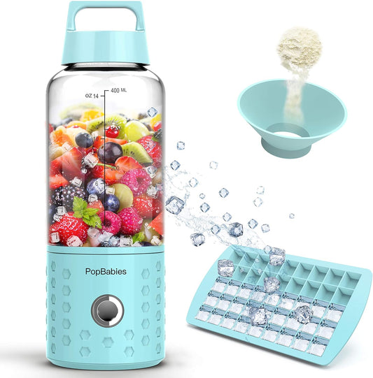 Portable USB Rechargeable Blender Cup - Carolina Blue Smoothie Maker