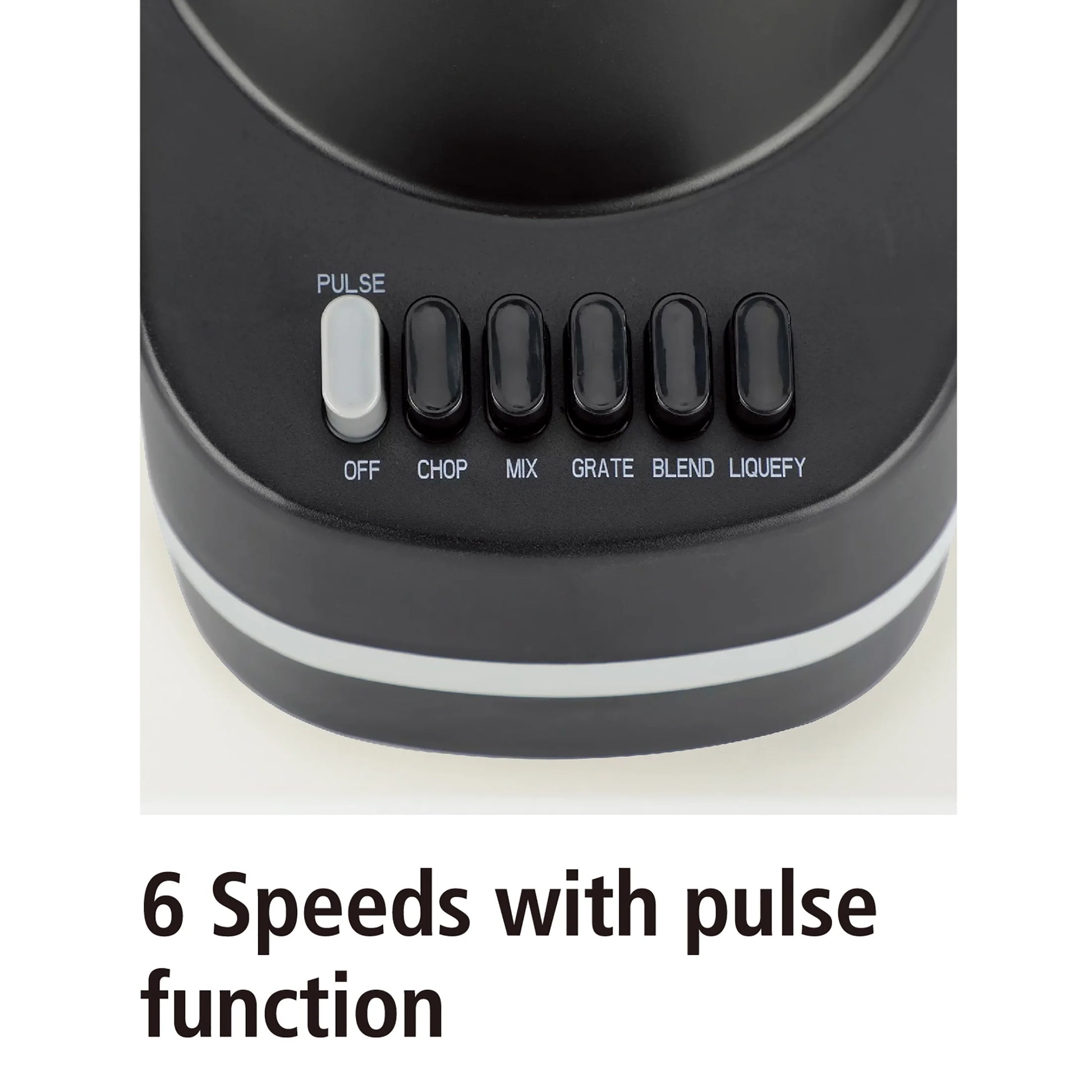 6-Speed Blender with 48 oz Jar - Powerful 360 Watt Performance in Sleek Black Finish