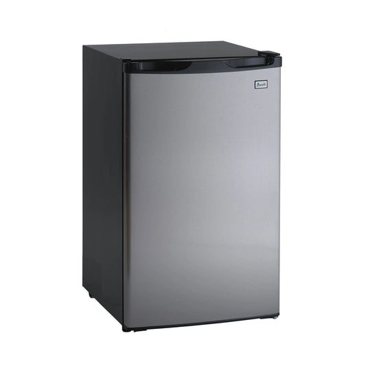 4.4 Cu. Ft. Stainless Steel Compact Mini Fridge - Perfect for Home or Office!