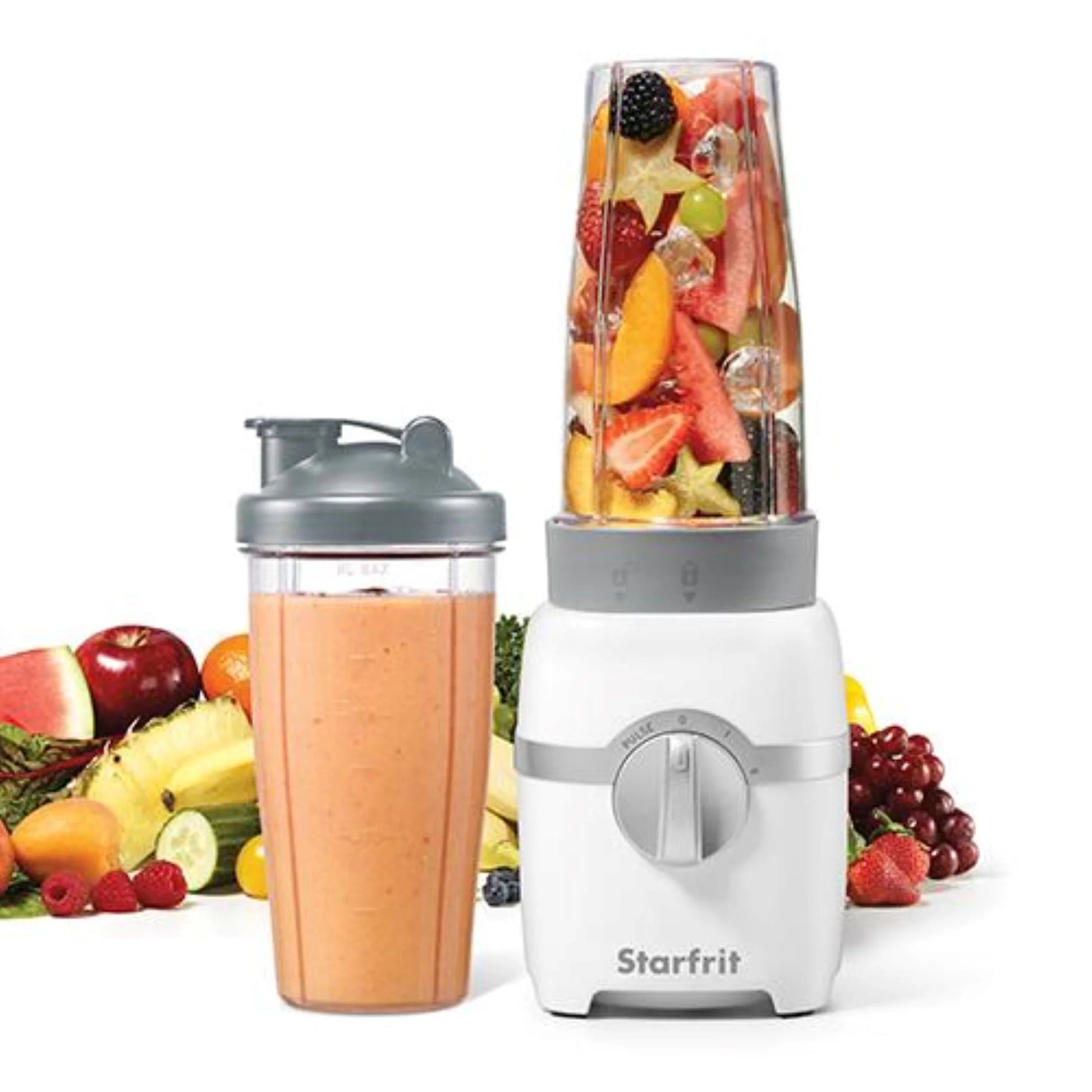 Personal Blender with 2 Large Cups, Versatile Blades, and 300W Power - Perfect for Smoothies and Shakes!