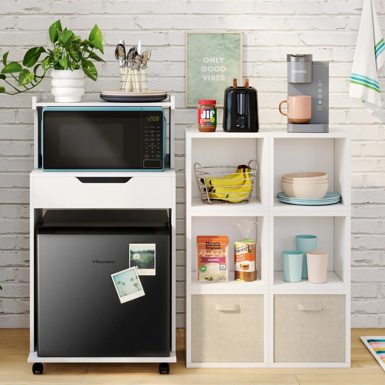 1.6 Cu Ft Energy Star Mini Fridge - Compact Black Design with 1 Year Warranty