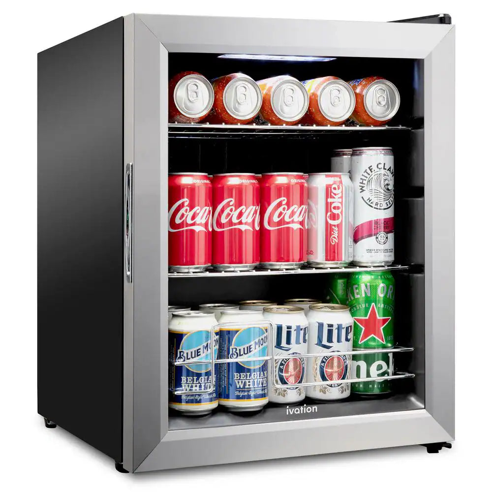 17 In. 62 Can Freestanding Beverage Refrigerator Ultra Cool Mini Drink Fridge